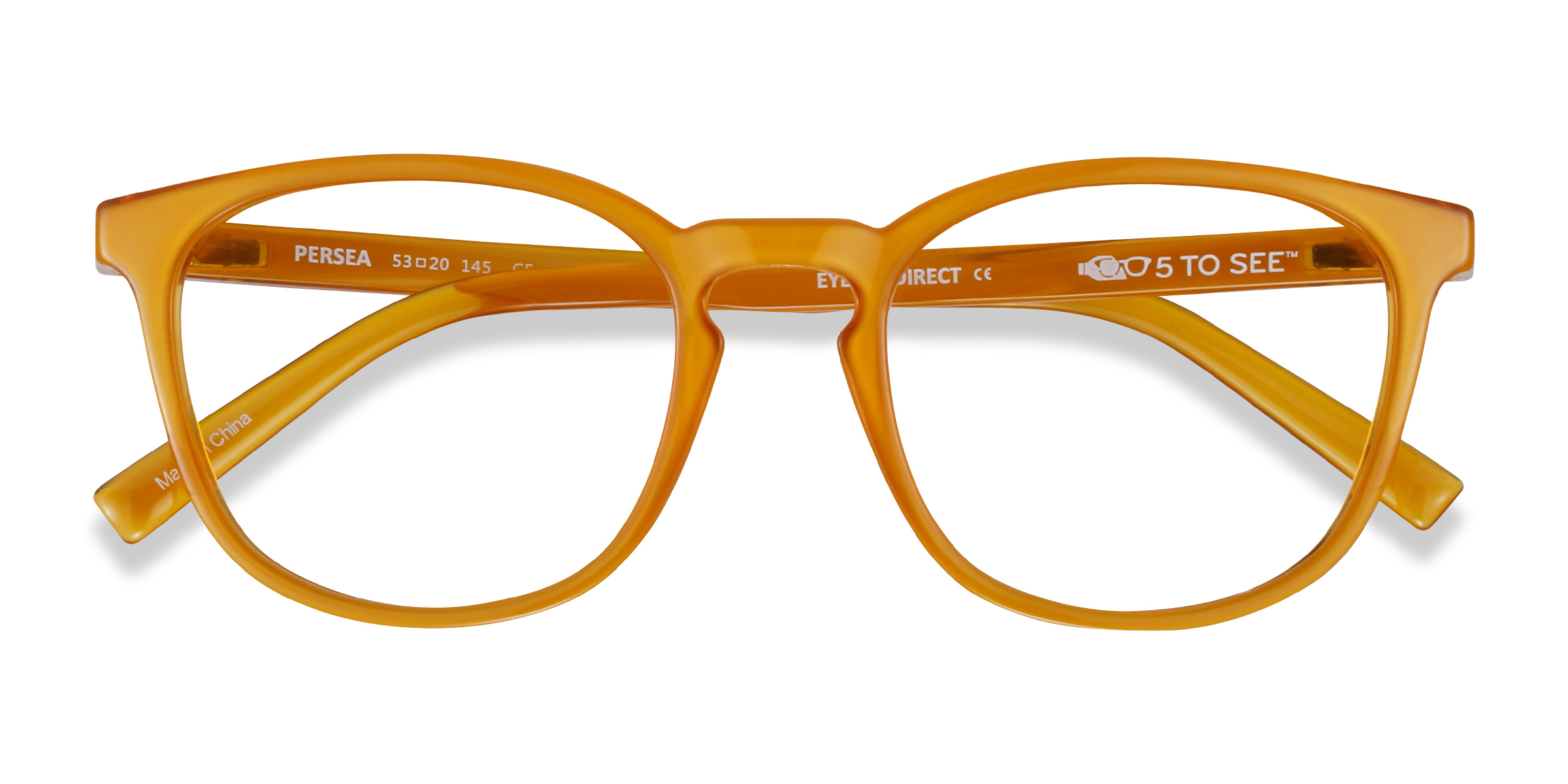 Jaune Persea - Plastique Lunettes de vue