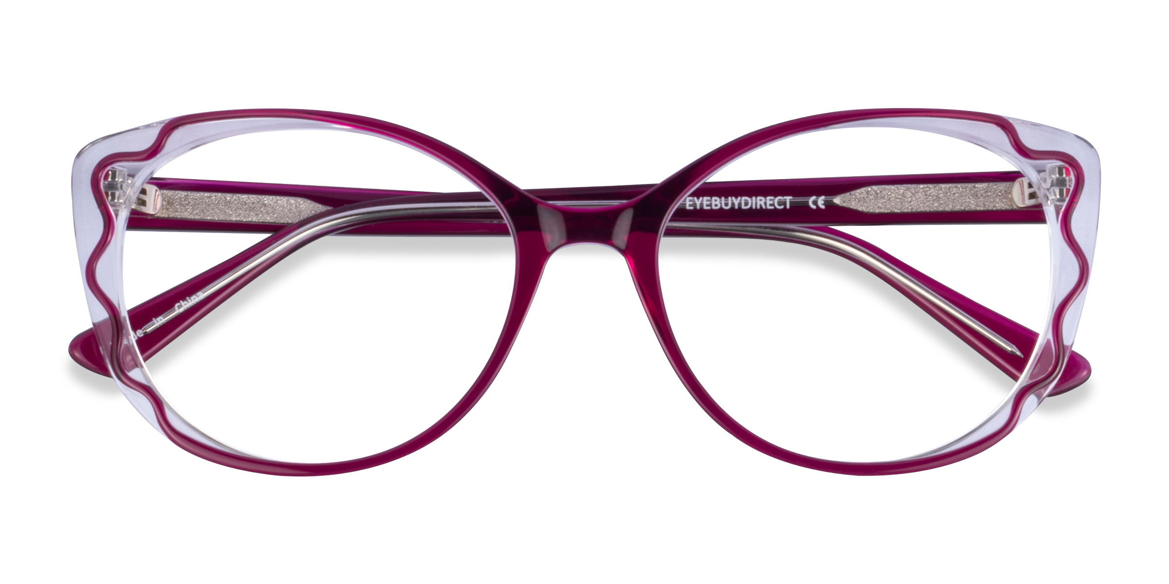 Purple Clear Agrias -  Acétate Lunettes de vue