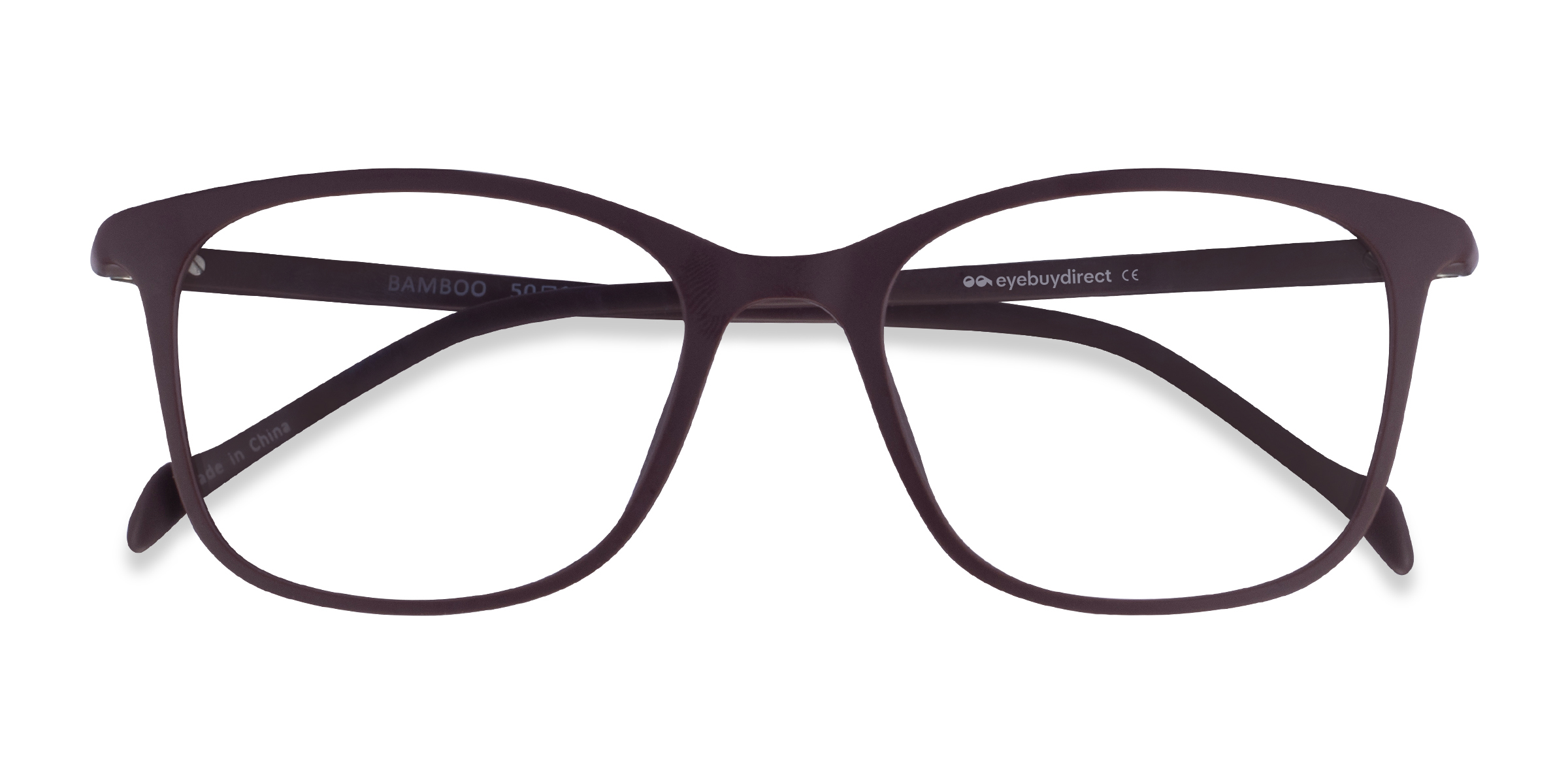 Marron foncé Bamboo -  Plastique Lunettes de vue