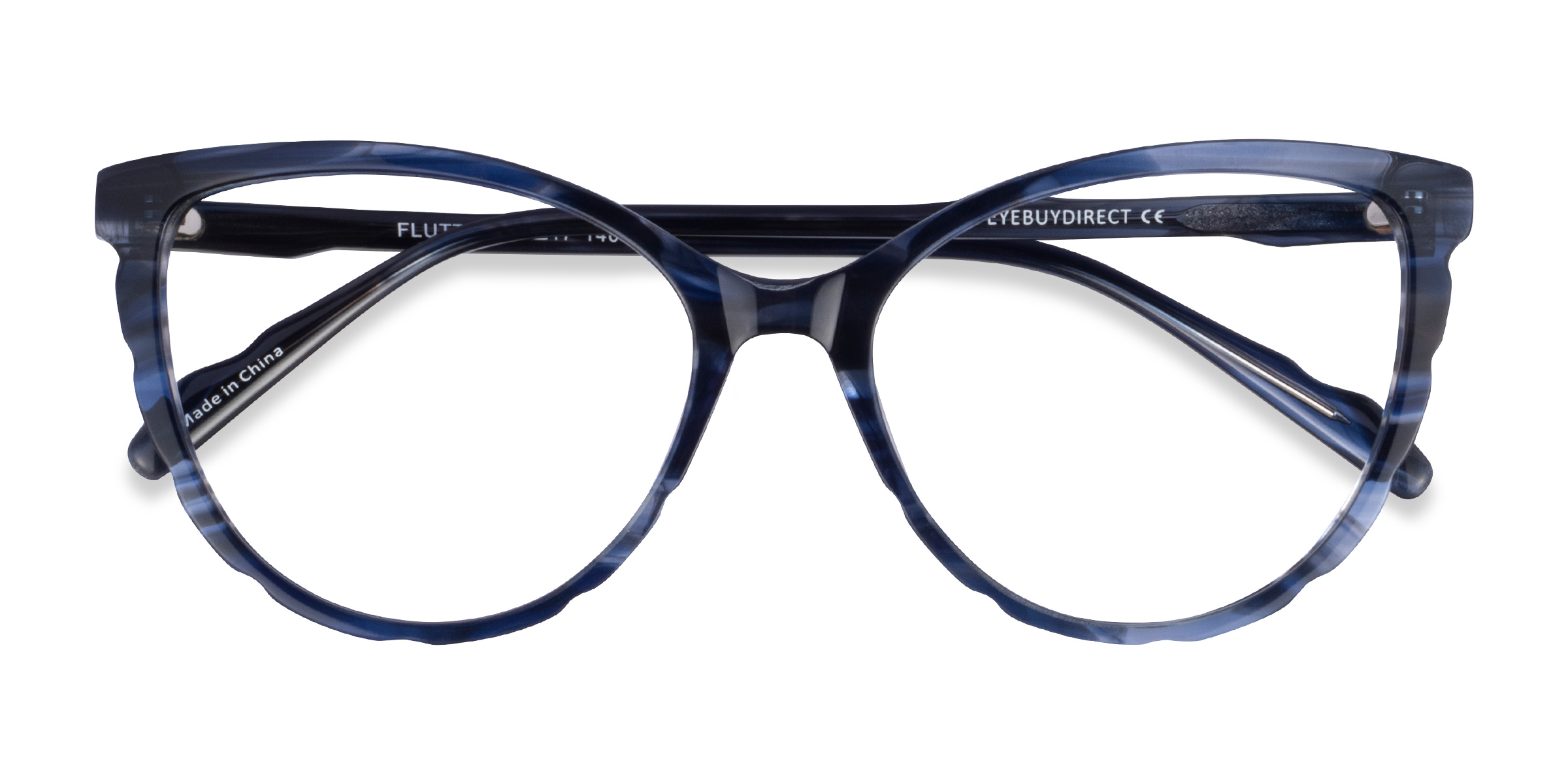 Blue Floral Flutter -  Acétate Lunettes de vue