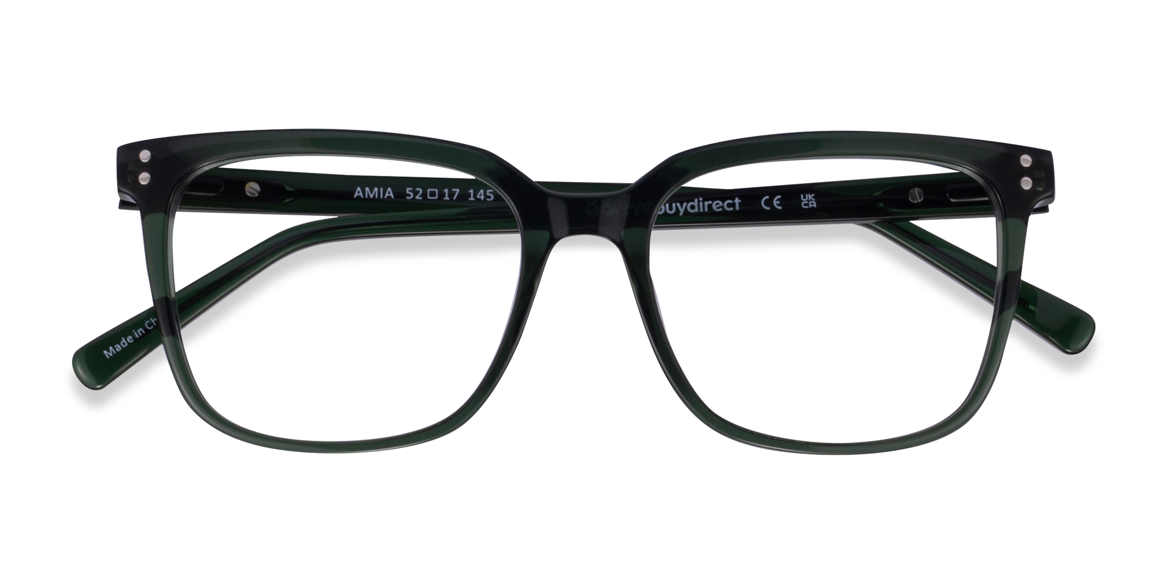 Crystal Green Amia - Acétate Lunettes de vue