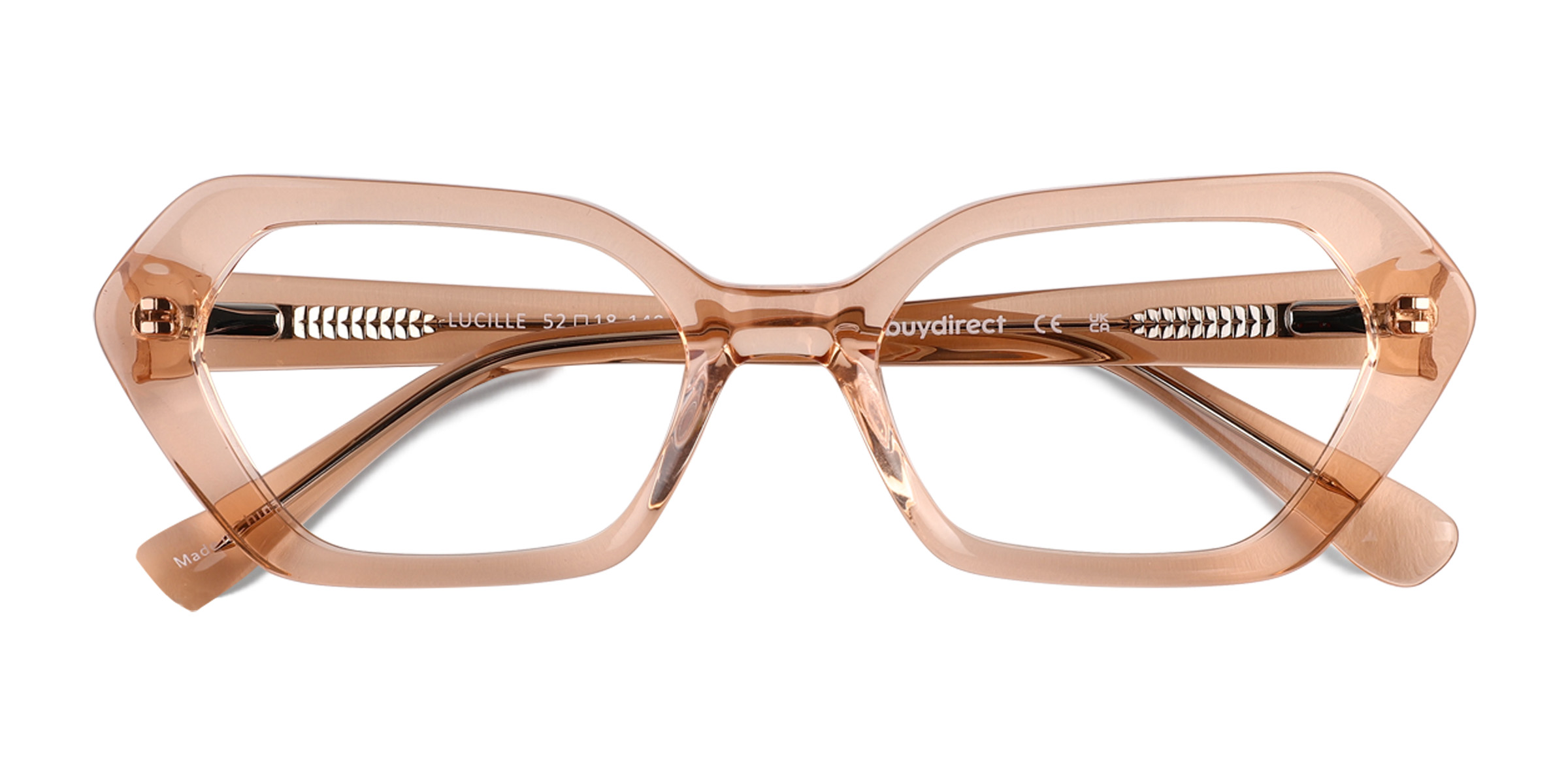 Crystal Light Orange Lucille -  Acétate Lunettes de vue