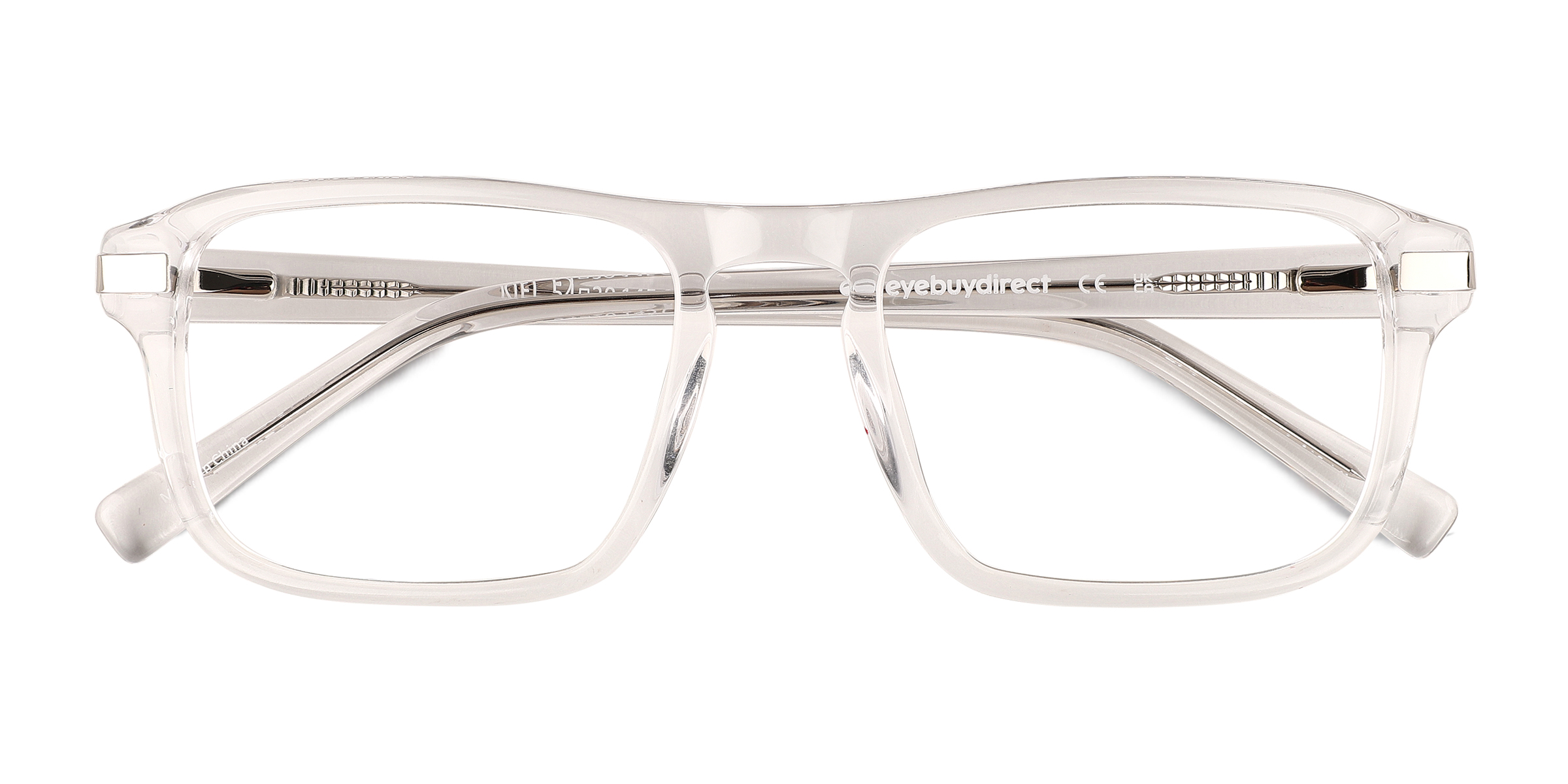 Clear Shiny Silver Kiel -  Acetate Eyeglasses