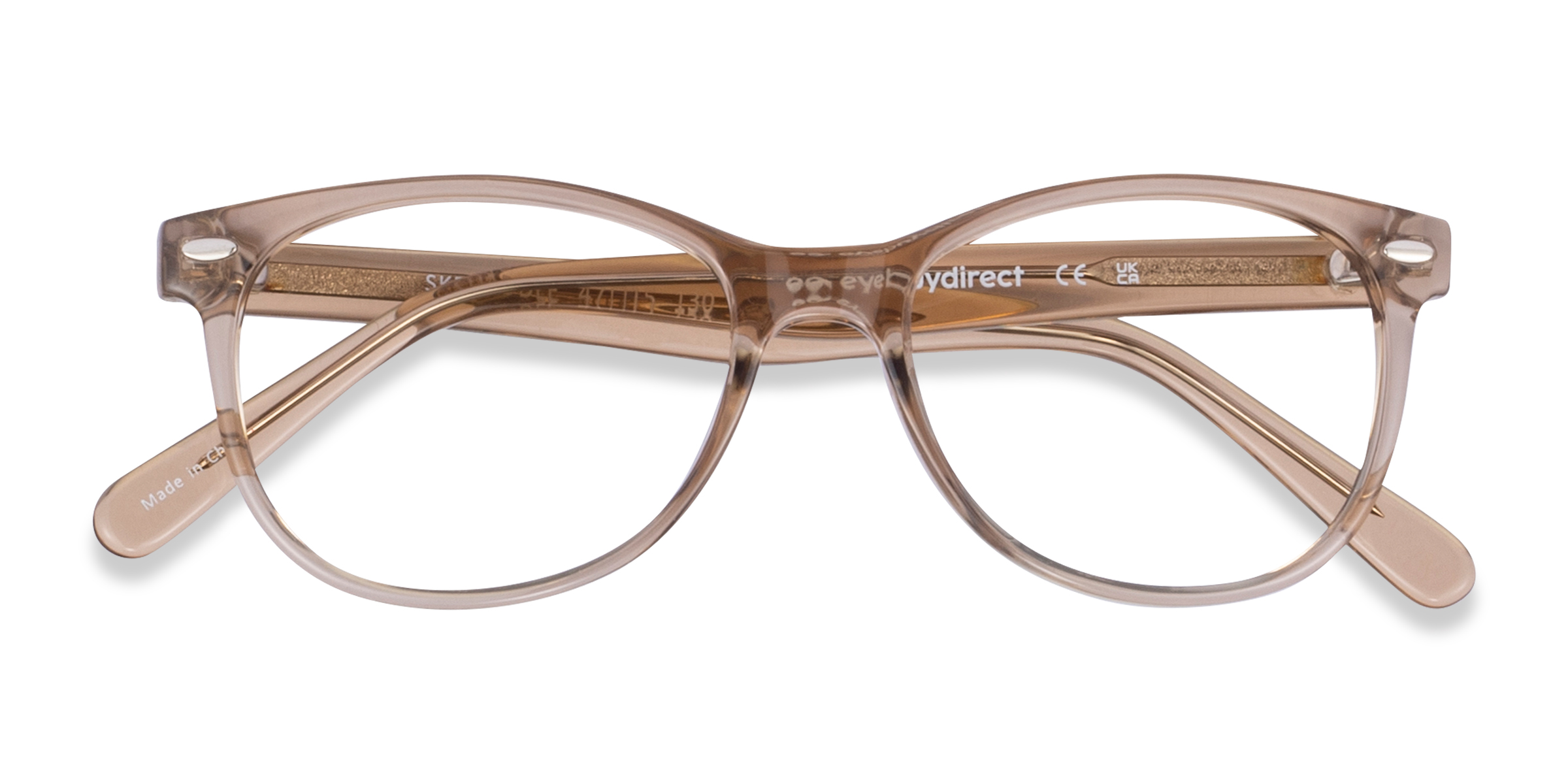 Clear Champagne Skedaddle -  Plastique Lunettes de vue