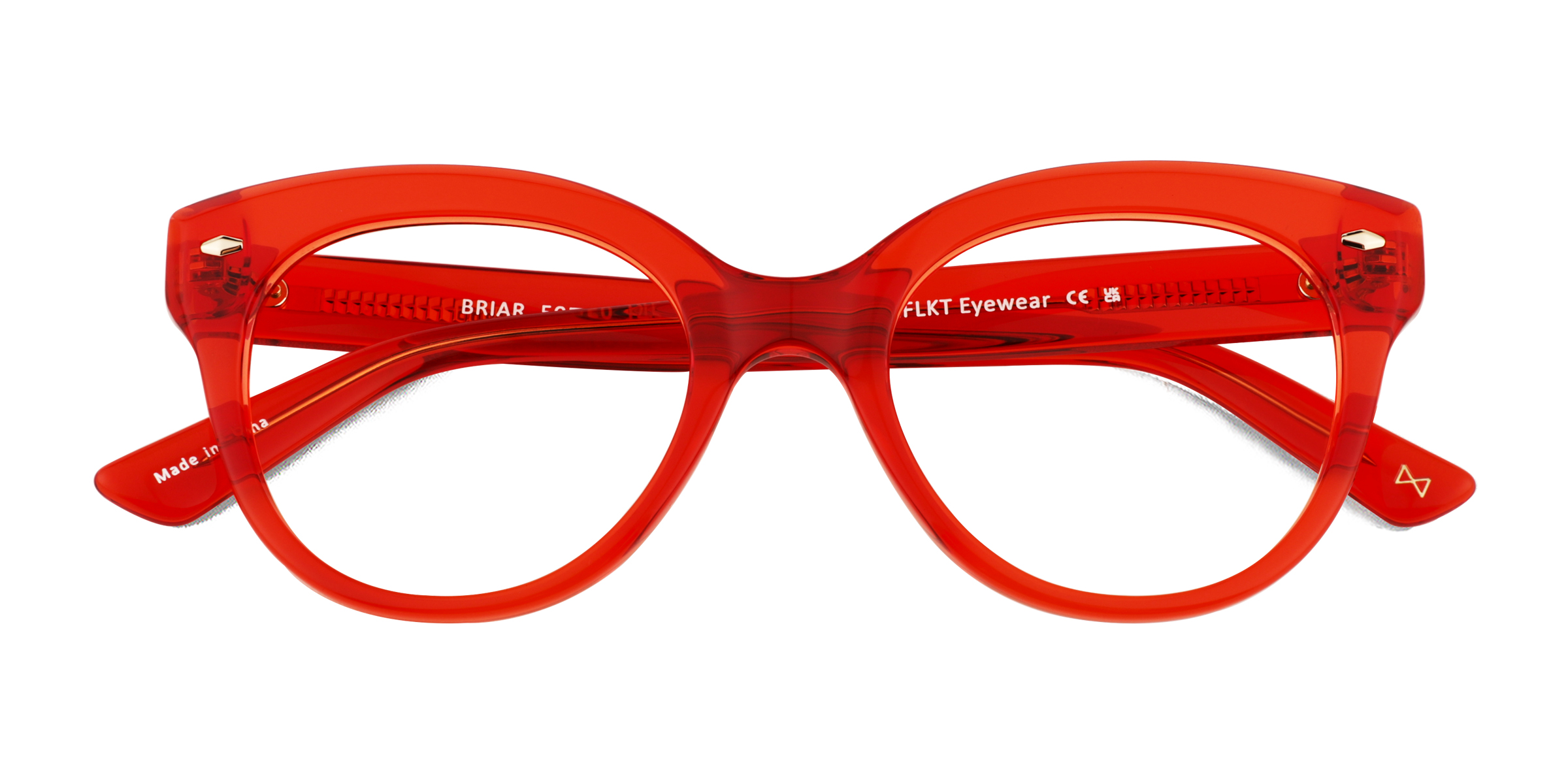Crystal Red Briar -  Acétate Lunettes de vue