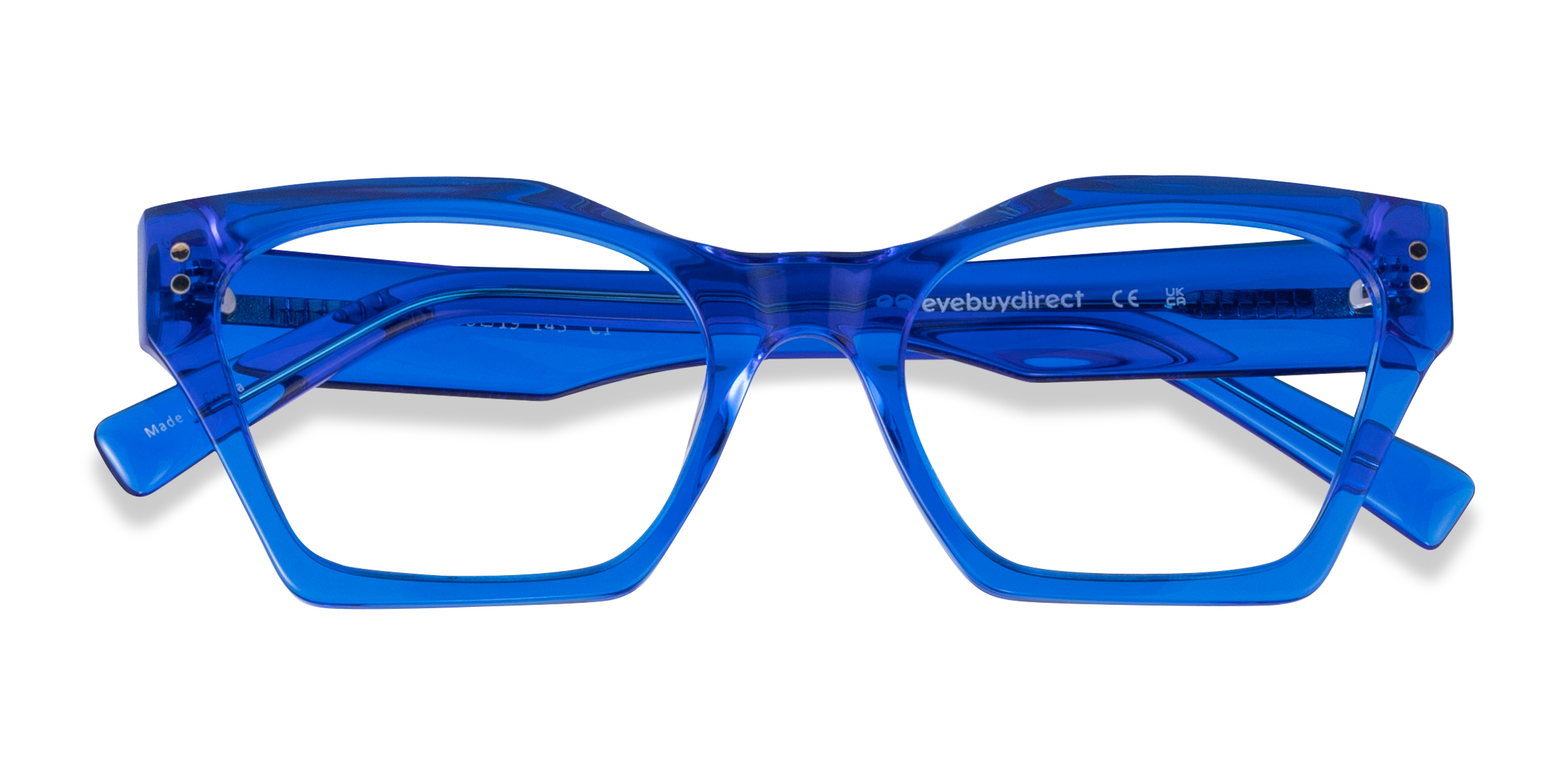 Crystal Blue Elisa -  Acetate Eyeglasses