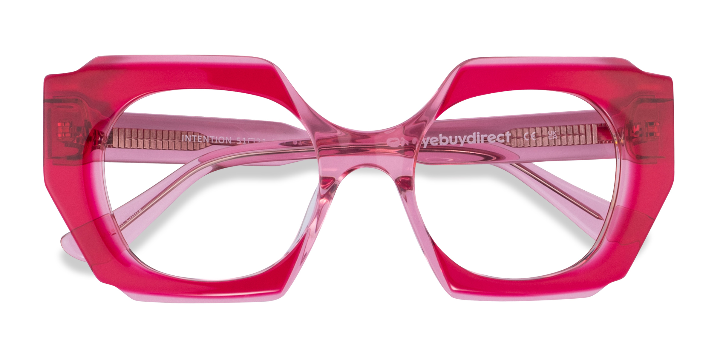 Crystal Red Pink Intention - Acétate Lunettes de vue