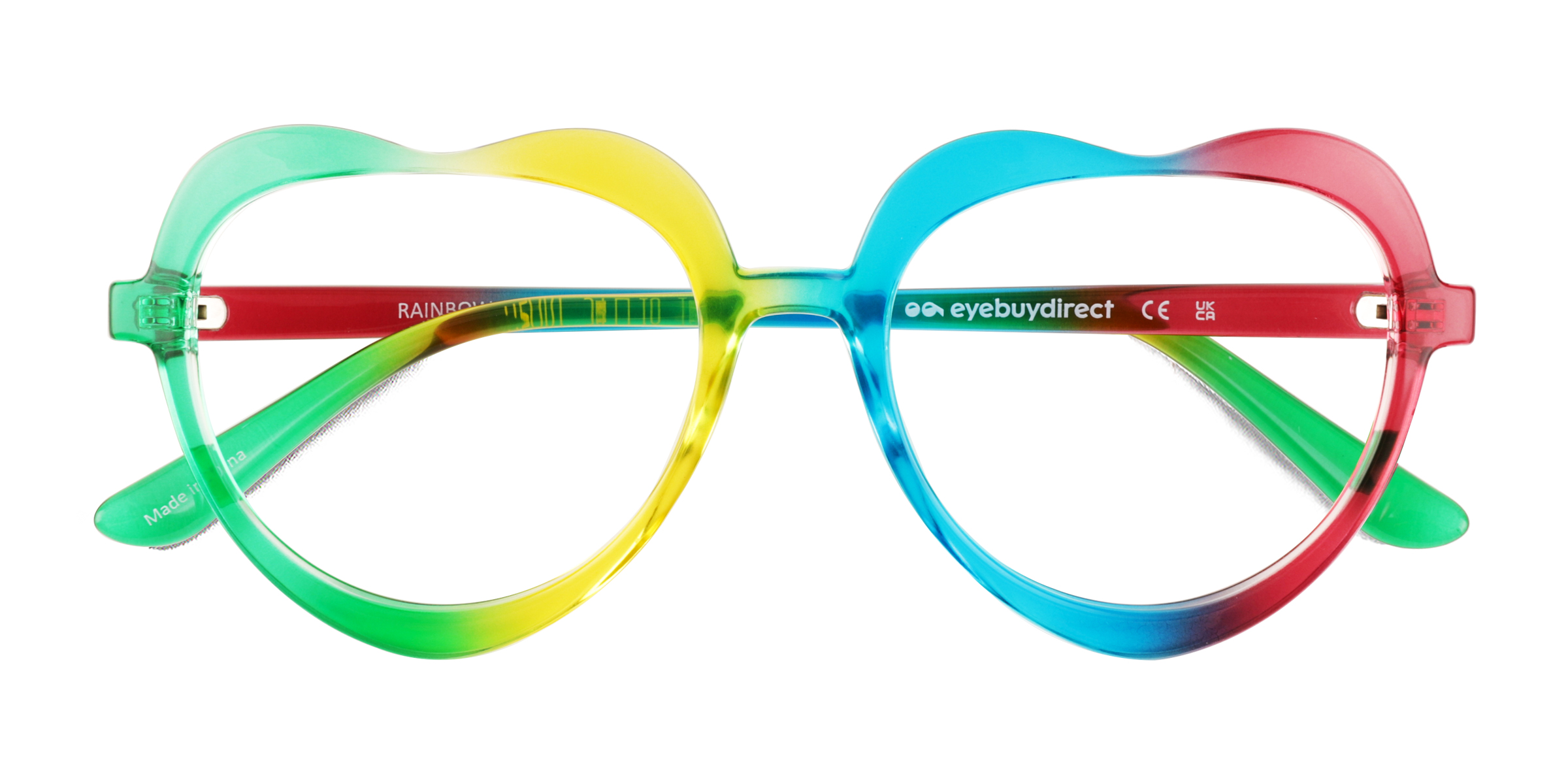 Arc-en-ciel Rainbow Heart - Plastique Lunettes de vue
