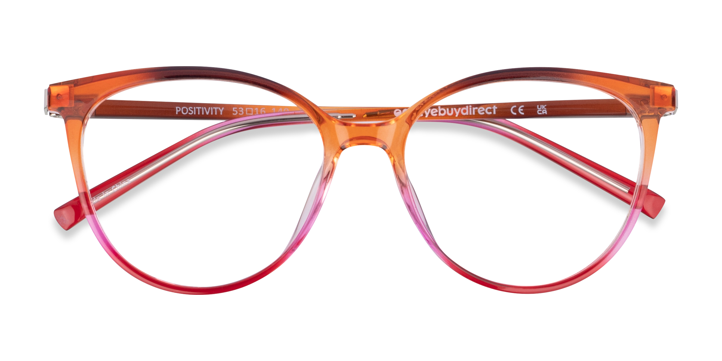 Orange Pink Positivity -  Plastique Lunettes de vue