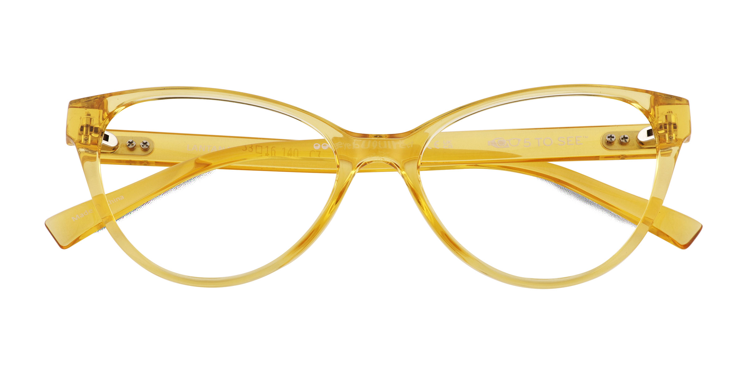 Clear Yellow Lantana -  Plastique Lunettes de vue