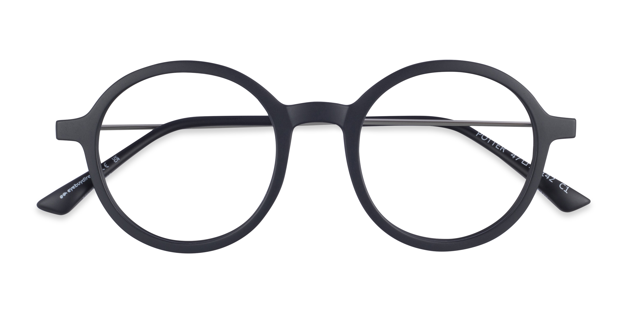 Matte Black Potter -  Plastic-metal Eyeglasses