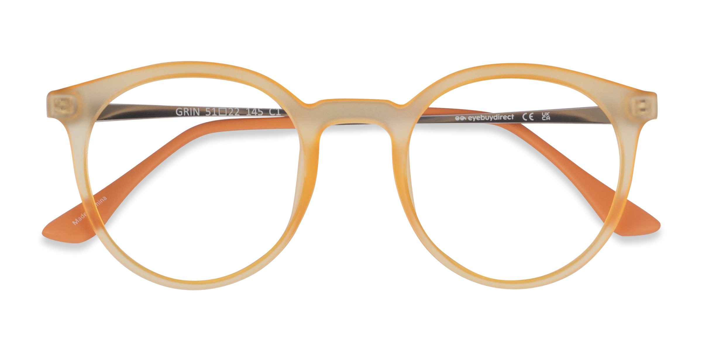 Matte Yellow Grin -  Plastic-metal Lunettes de vue