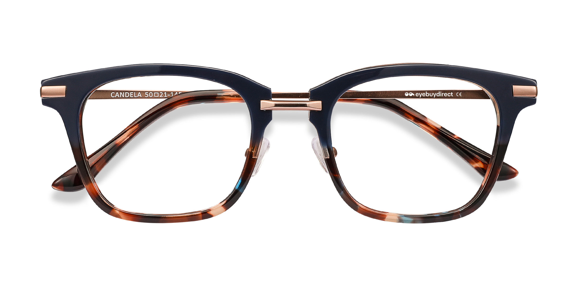 Blue Floral Candela -  Acetate-metal Lunettes de vue