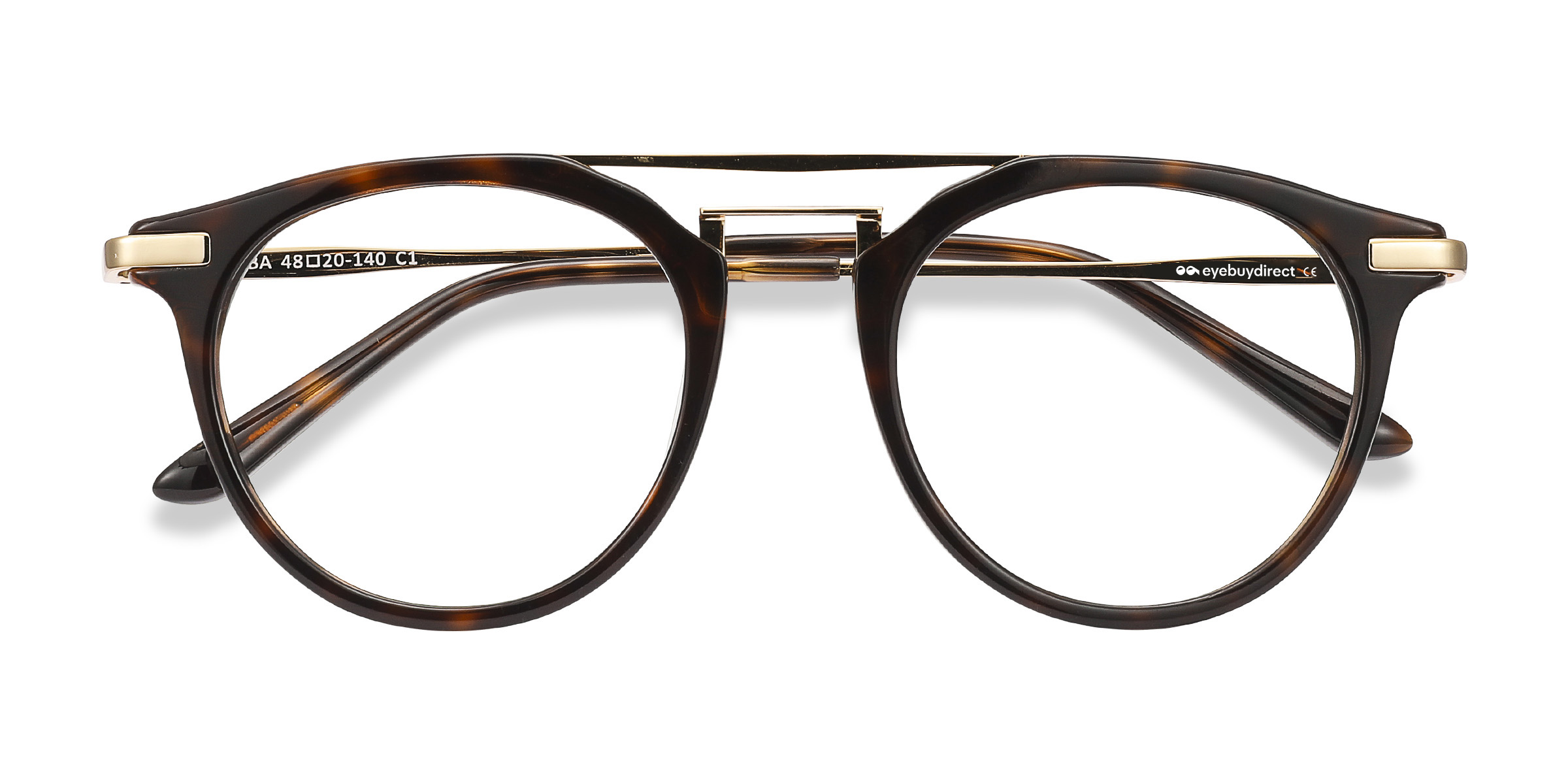 Tortoise Alba -  Acetate-metal Eyeglasses