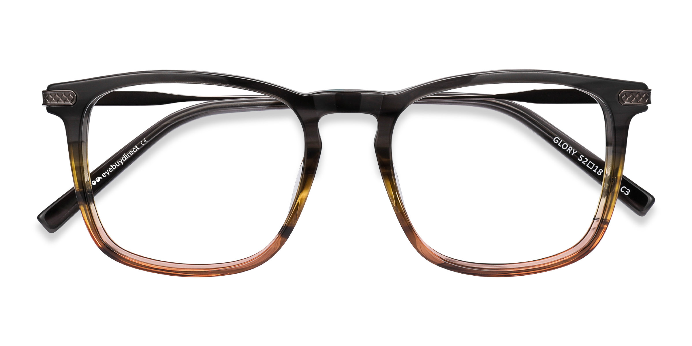 Gray Striped Glory -  Acetate-metal Lunettes de vue