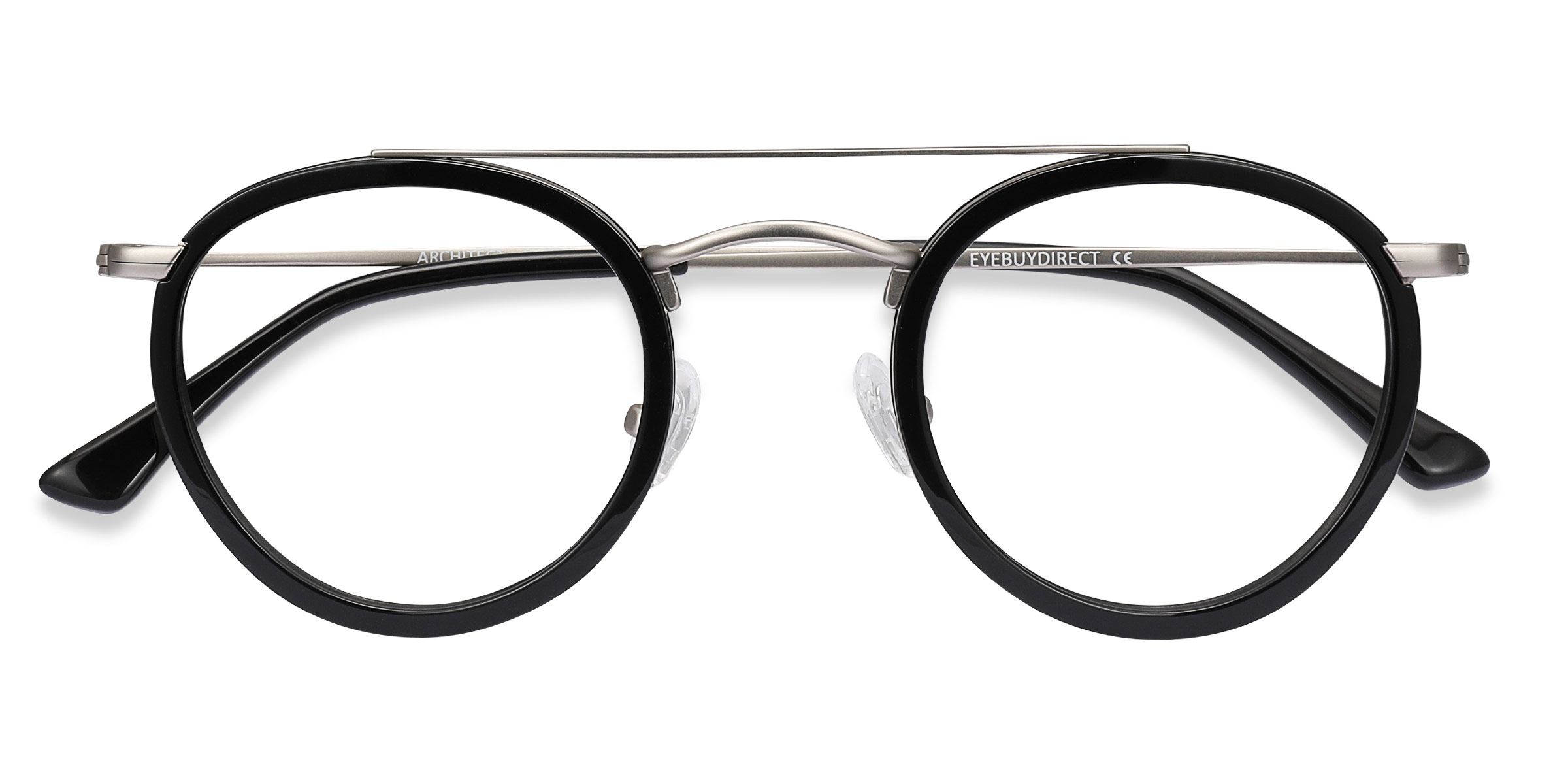 Black Silver Architect -  Acetate-metal Lunettes de vue