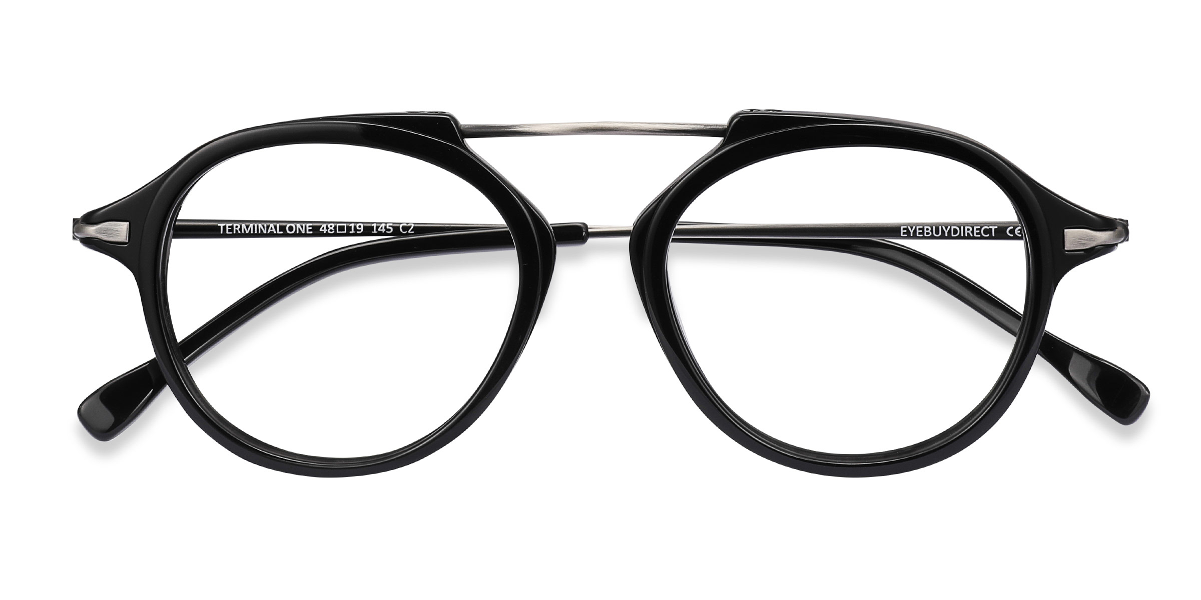 Black Gunmetal Terminal One -  Acetate-metal Lunettes de vue