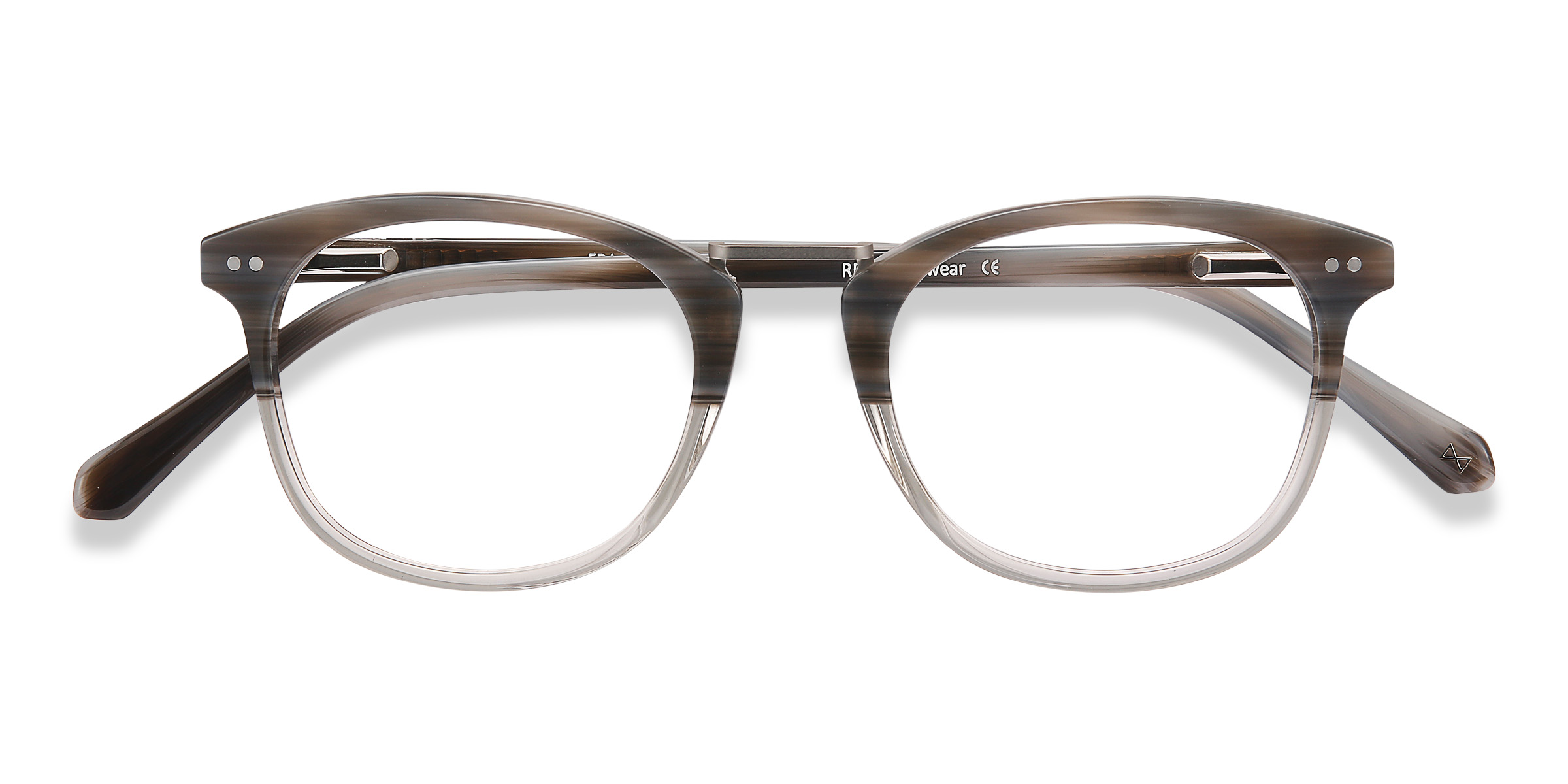 Gray Striped Era -  Acetate-metal Lunettes de vue