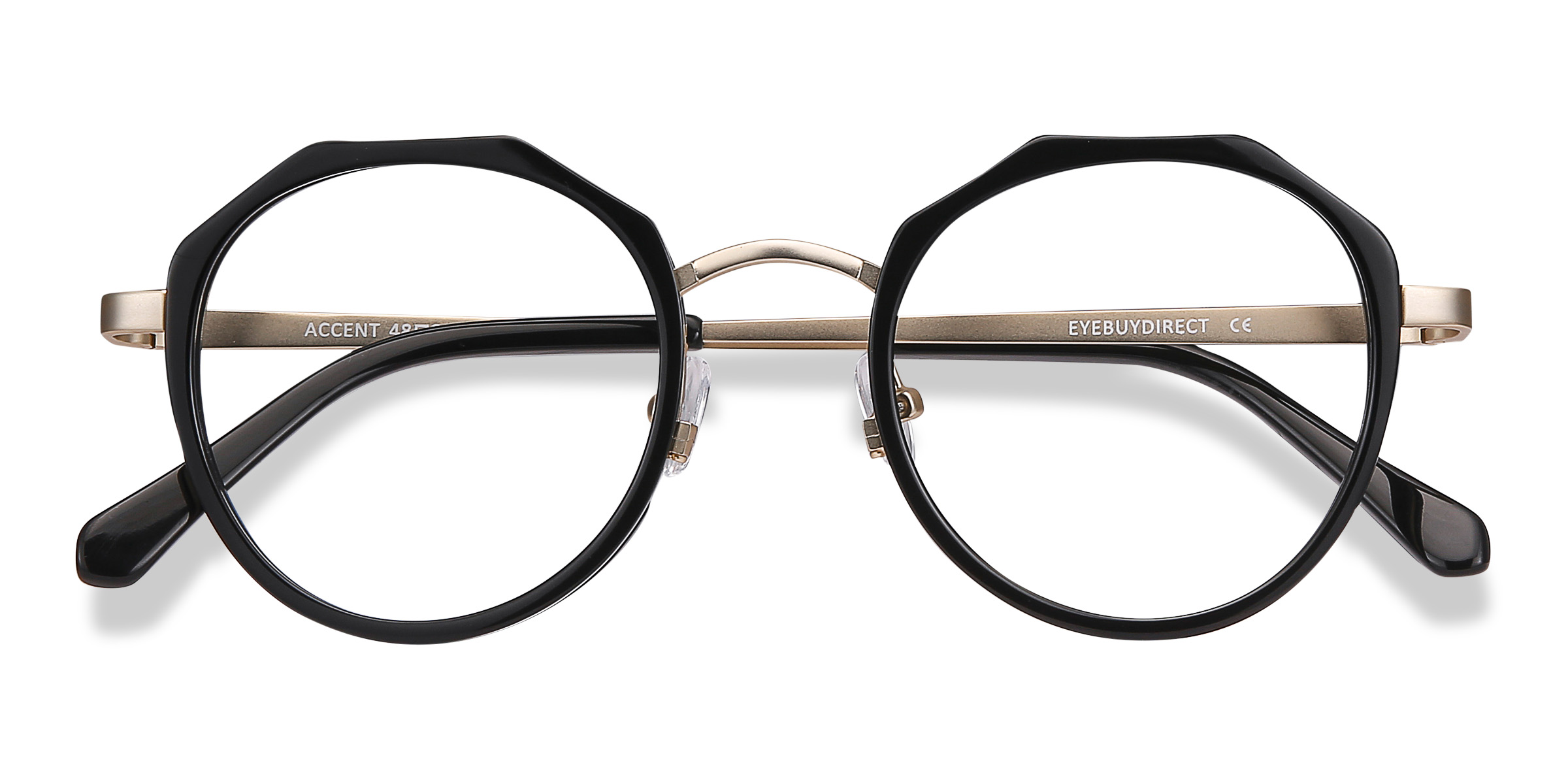 Noir Accent -  Acetate-metal Lunettes de vue