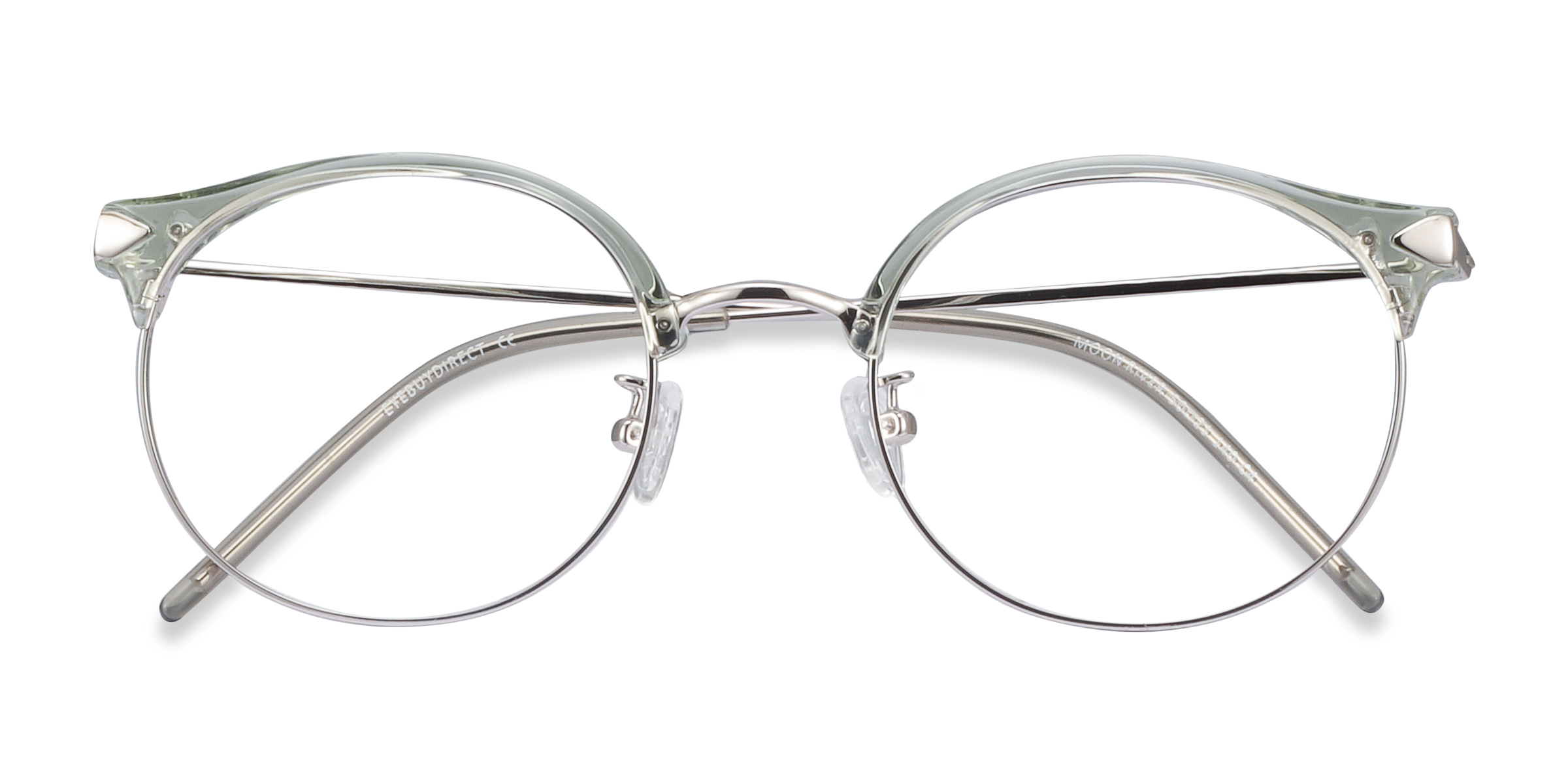 Clear Green Moon River -  Plastic-metal Eyeglasses