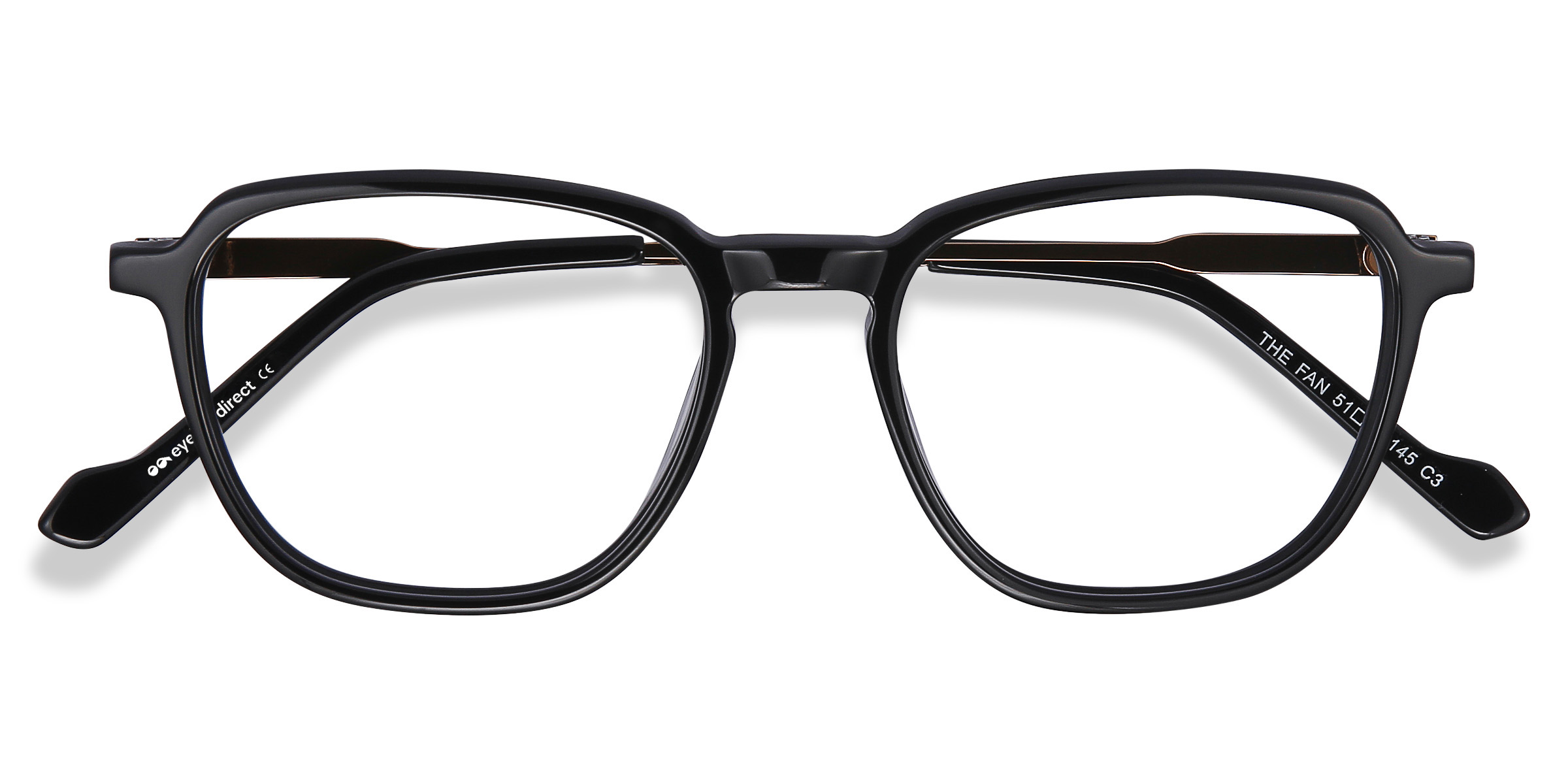Noir The Fan -  Acetate-metal Lunettes de vue