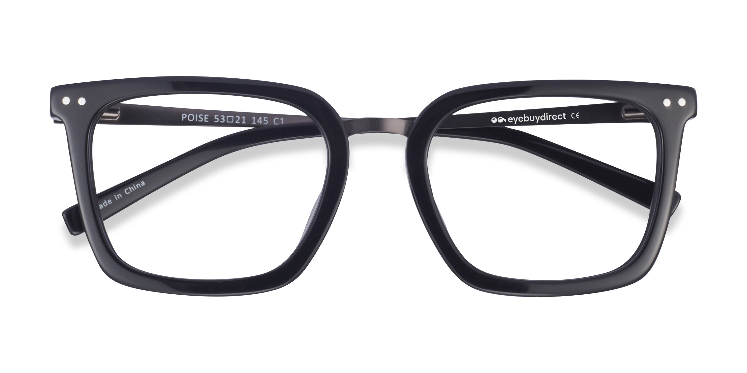 Noir Poise -  Acetate-metal Lunettes de vue