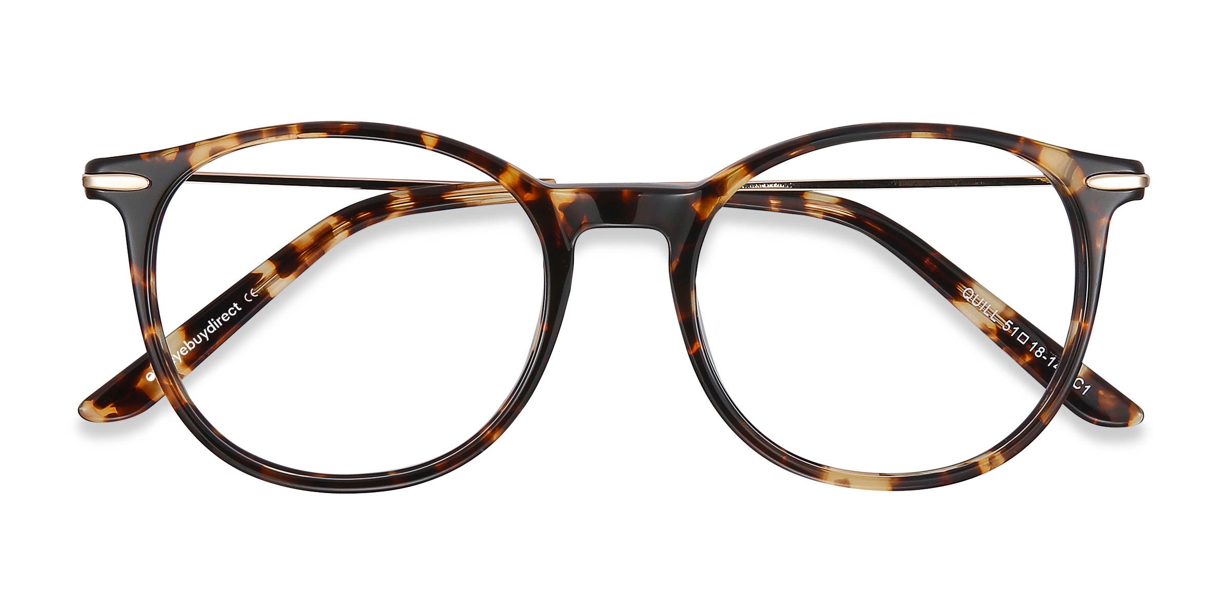 Tortoise Quill - Acetate-metal Eyeglasses