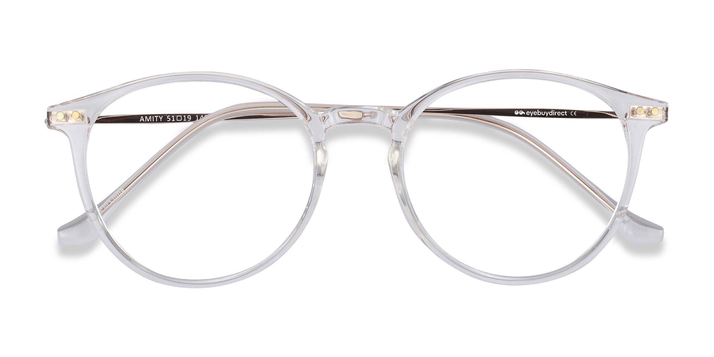 Clear Amity - Plastic-metal Eyeglasses