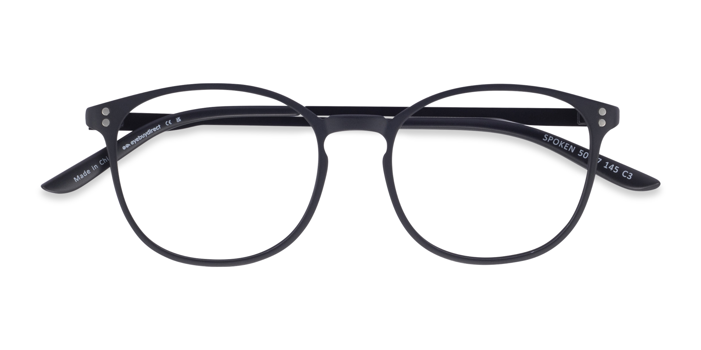 Black Spoken -  Plastic-metal Eyeglasses