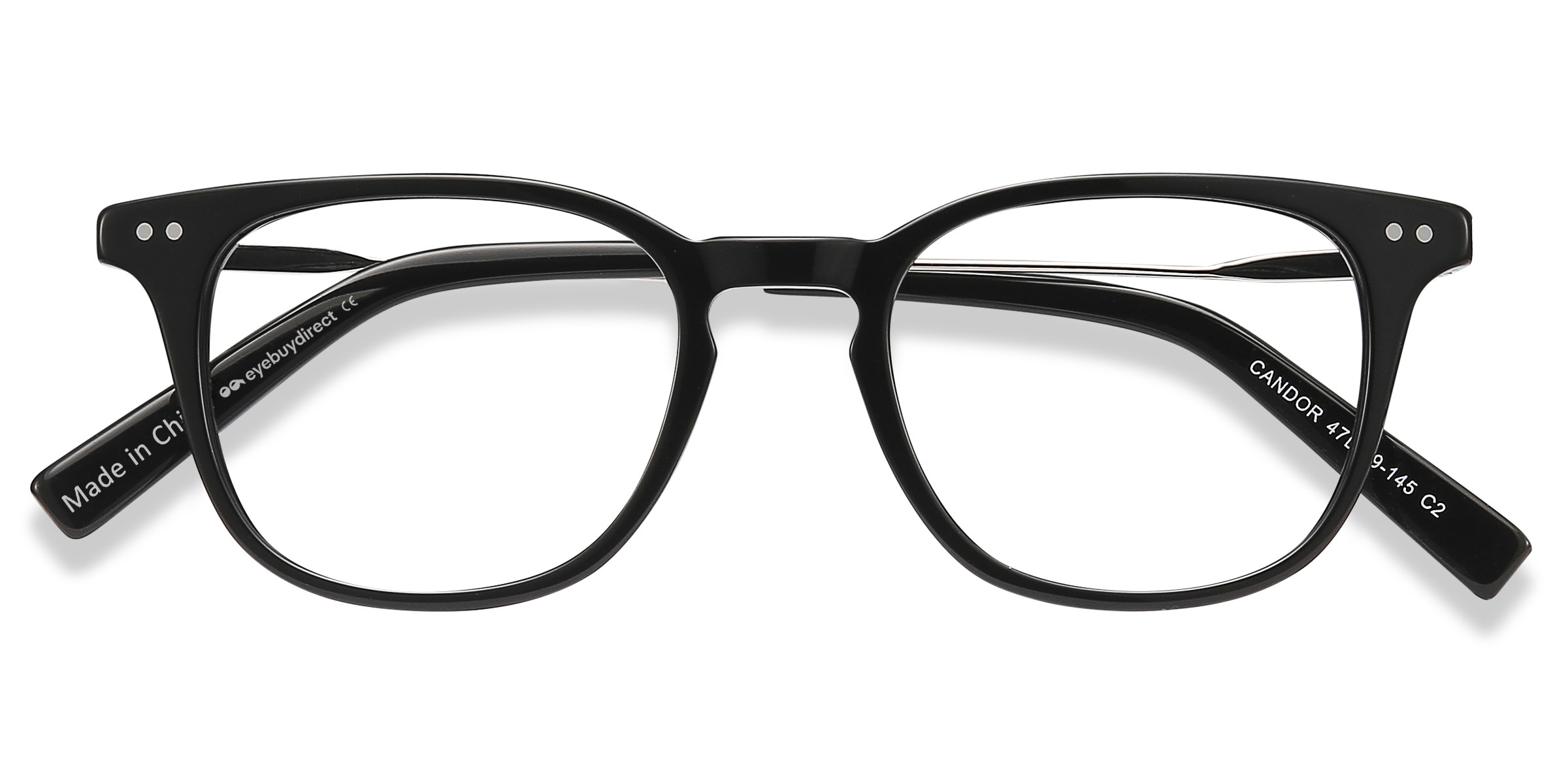 Noir Candor -  Acetate-metal Lunettes de vue
