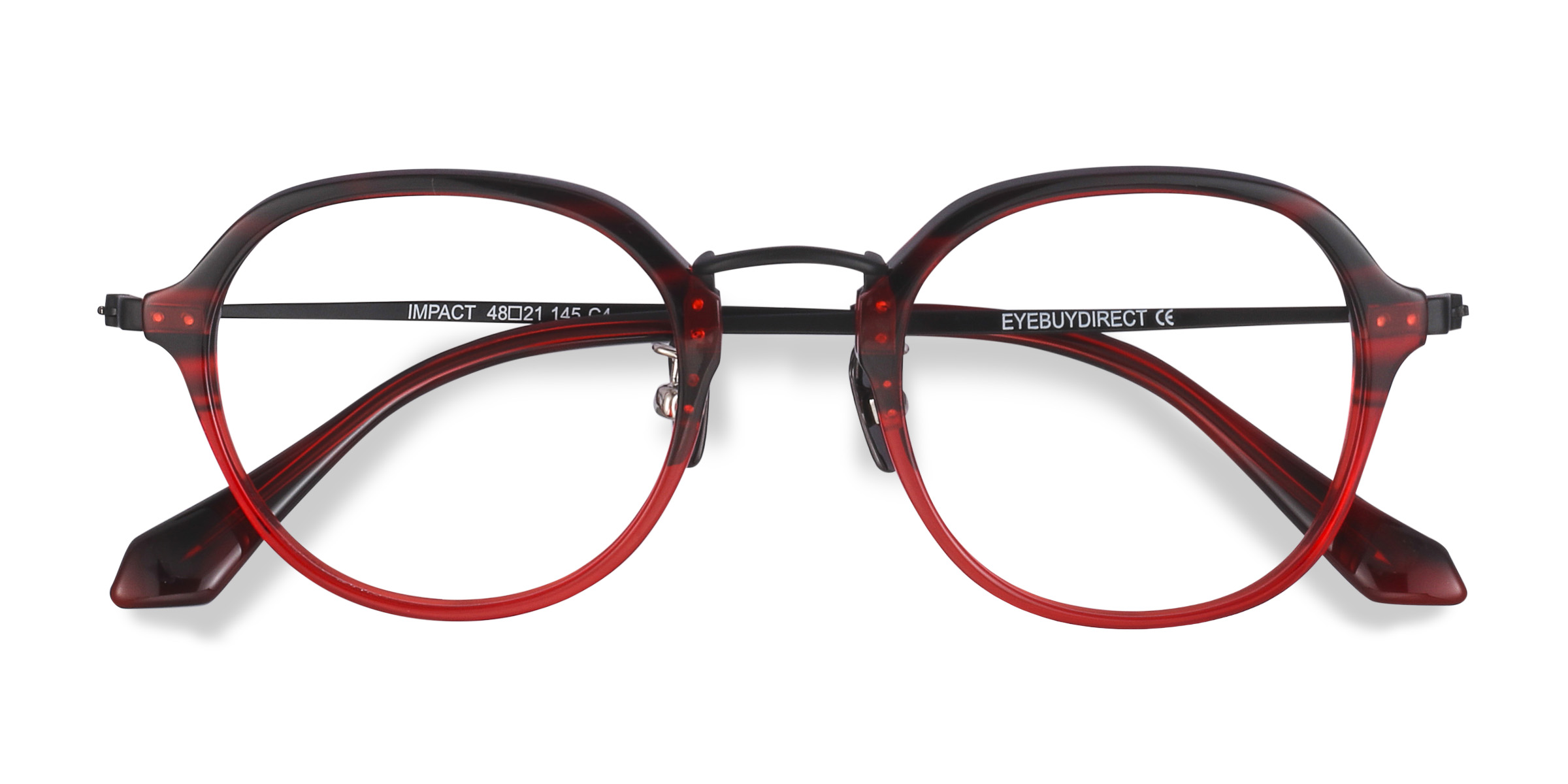 Red Striped Impact -  Acétate Lunettes de vue