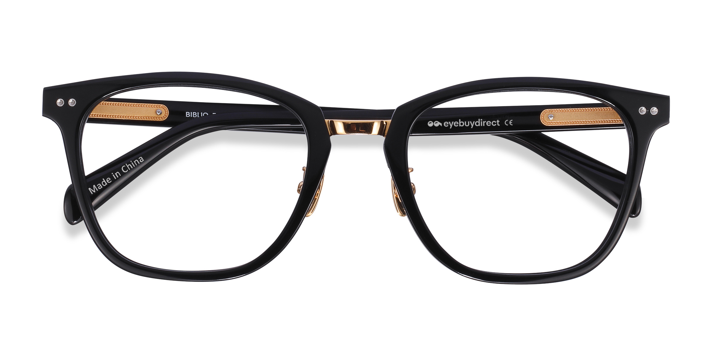 Black Biblio -  Acetate-metal Eyeglasses