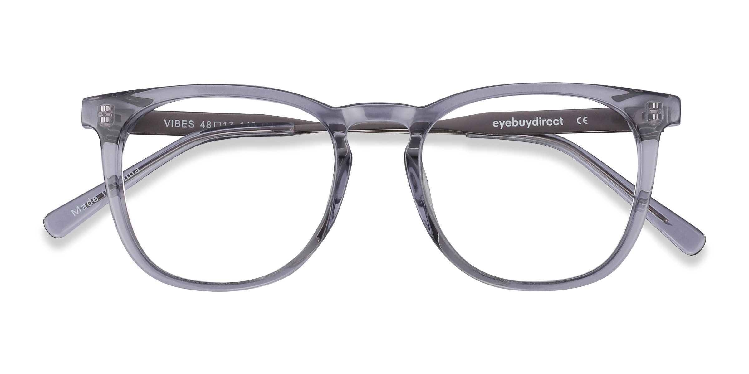 Clear Gray Vibes -  Acetate-metal Lunettes de vue