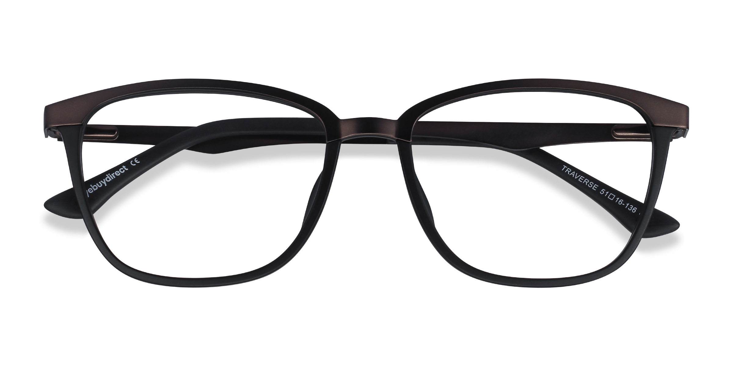 Gunmetal Black Traverse -  Acetate-metal Lunettes de vue