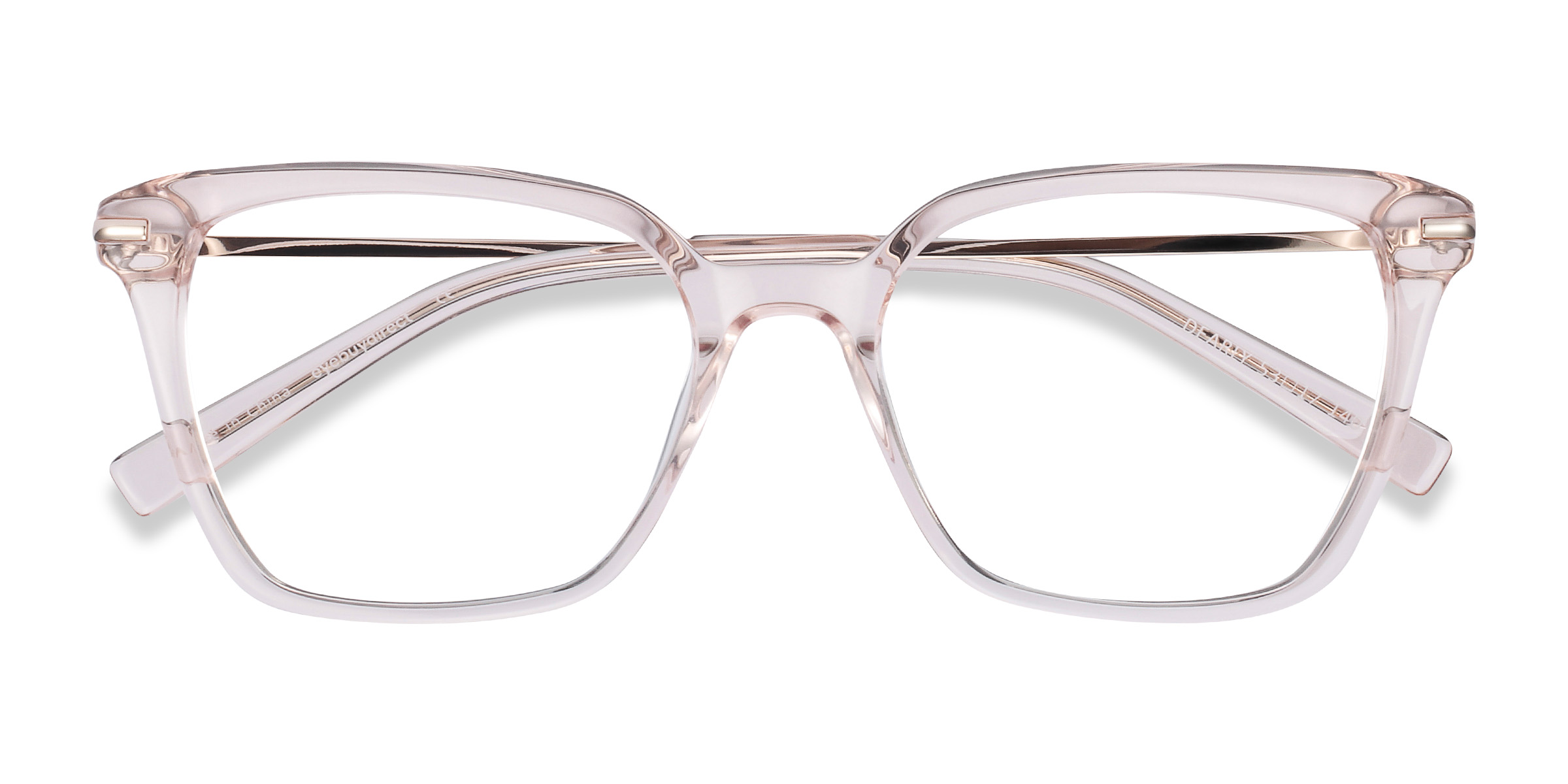 Clear Beige Dearly -  Acetate-metal Eyeglasses