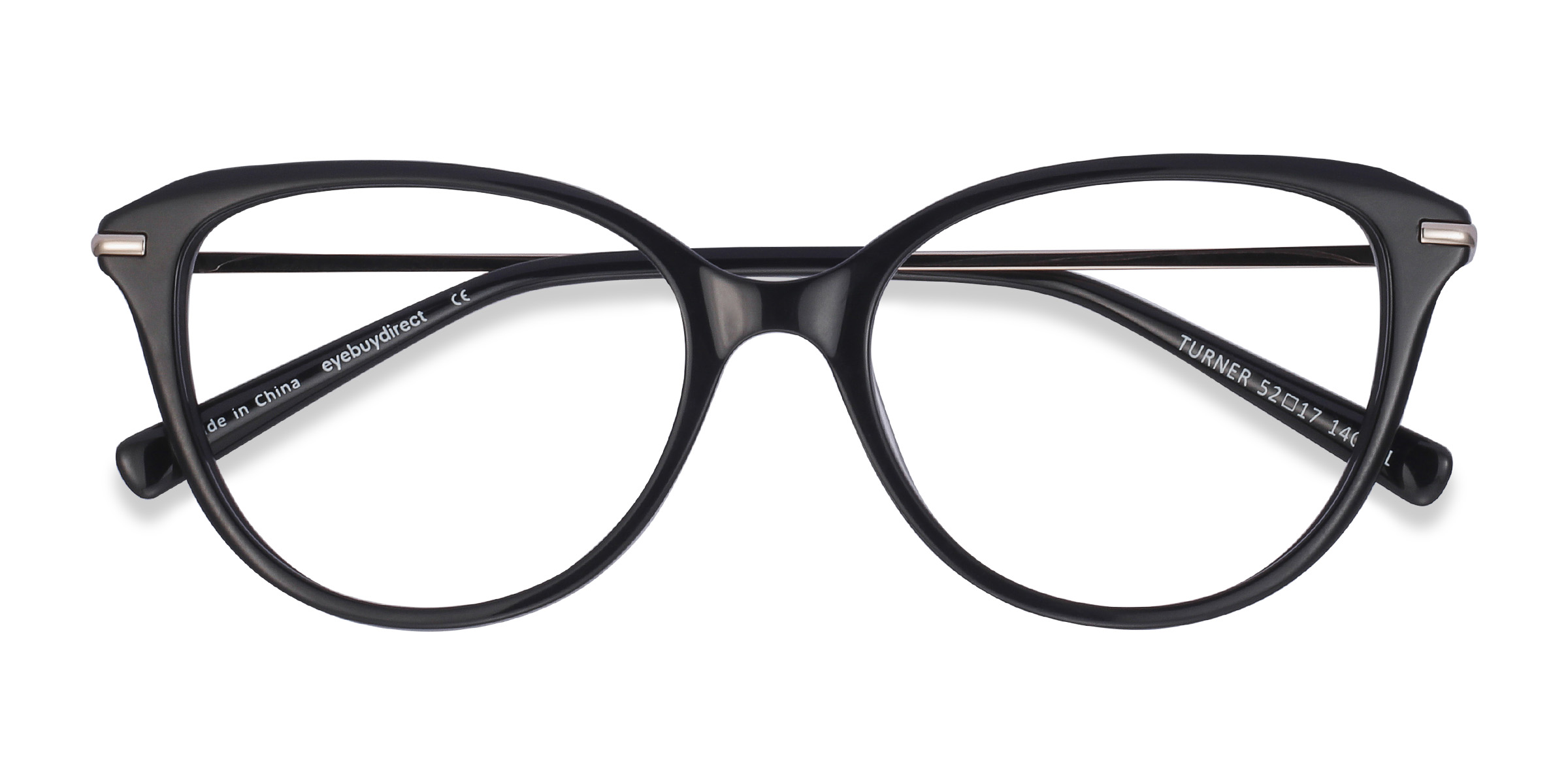 Noir Turner -  Acetate-metal Lunettes de vue