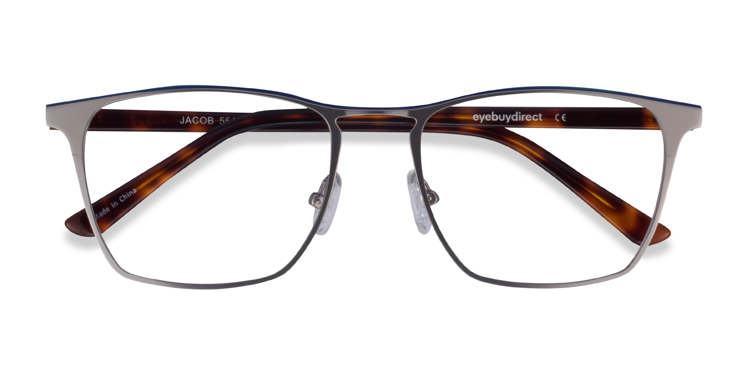 Gunmetal & Tortoise Jacob -  Acetate-metal Lunettes de vue