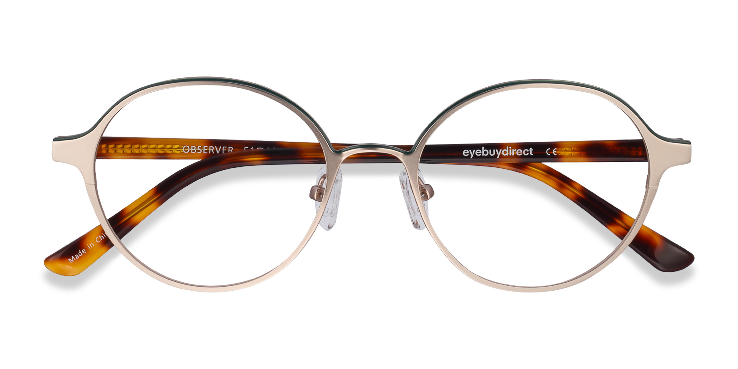 Gold & Tortoise Observer -  Acetate-metal Lunettes de vue