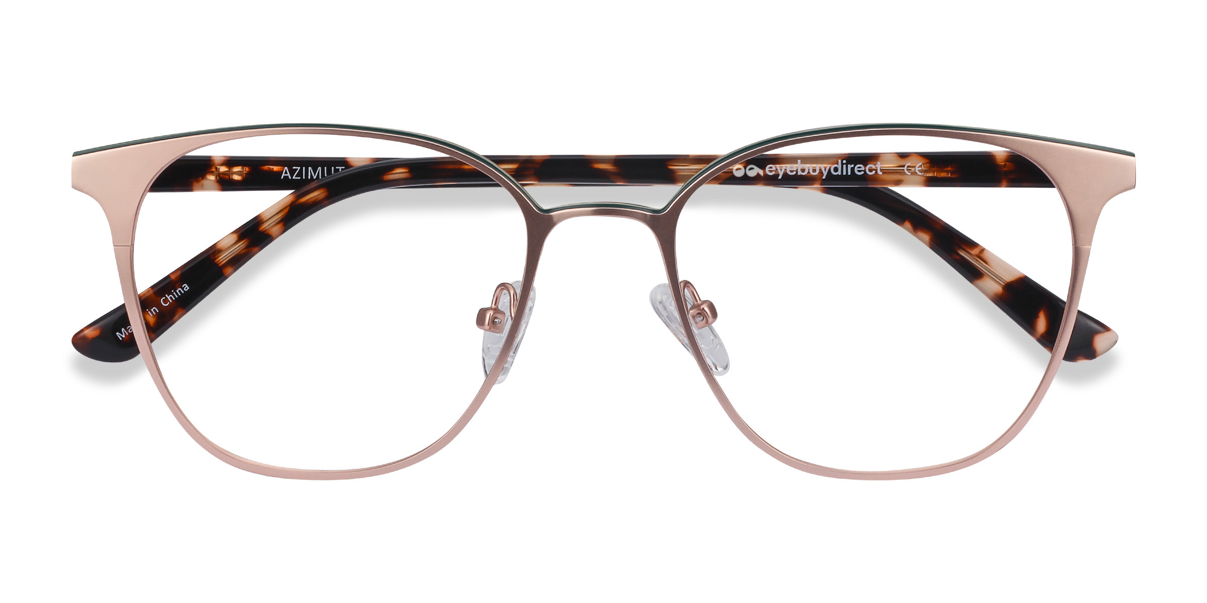 Rose Gold Azimut -  Acetate-metal Eyeglasses