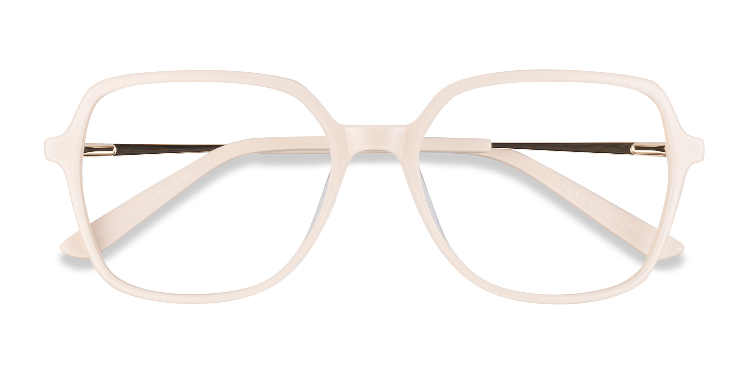 Cream Lenny -  Acetate-metal Eyeglasses