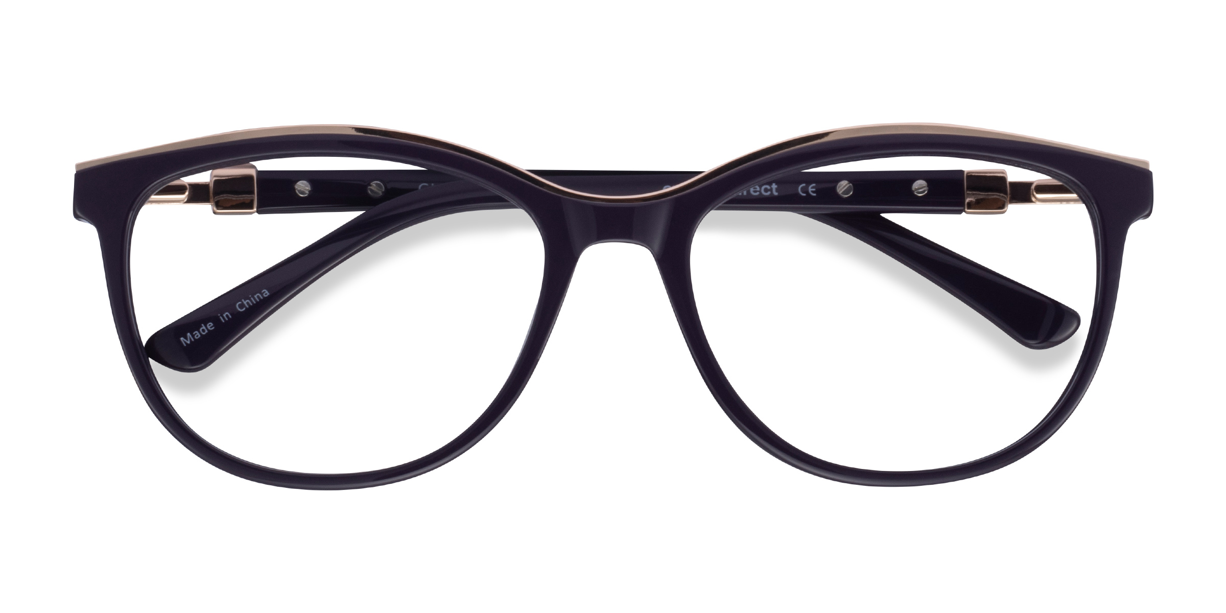 Violet Glam -  Acetate-metal Lunettes de vue