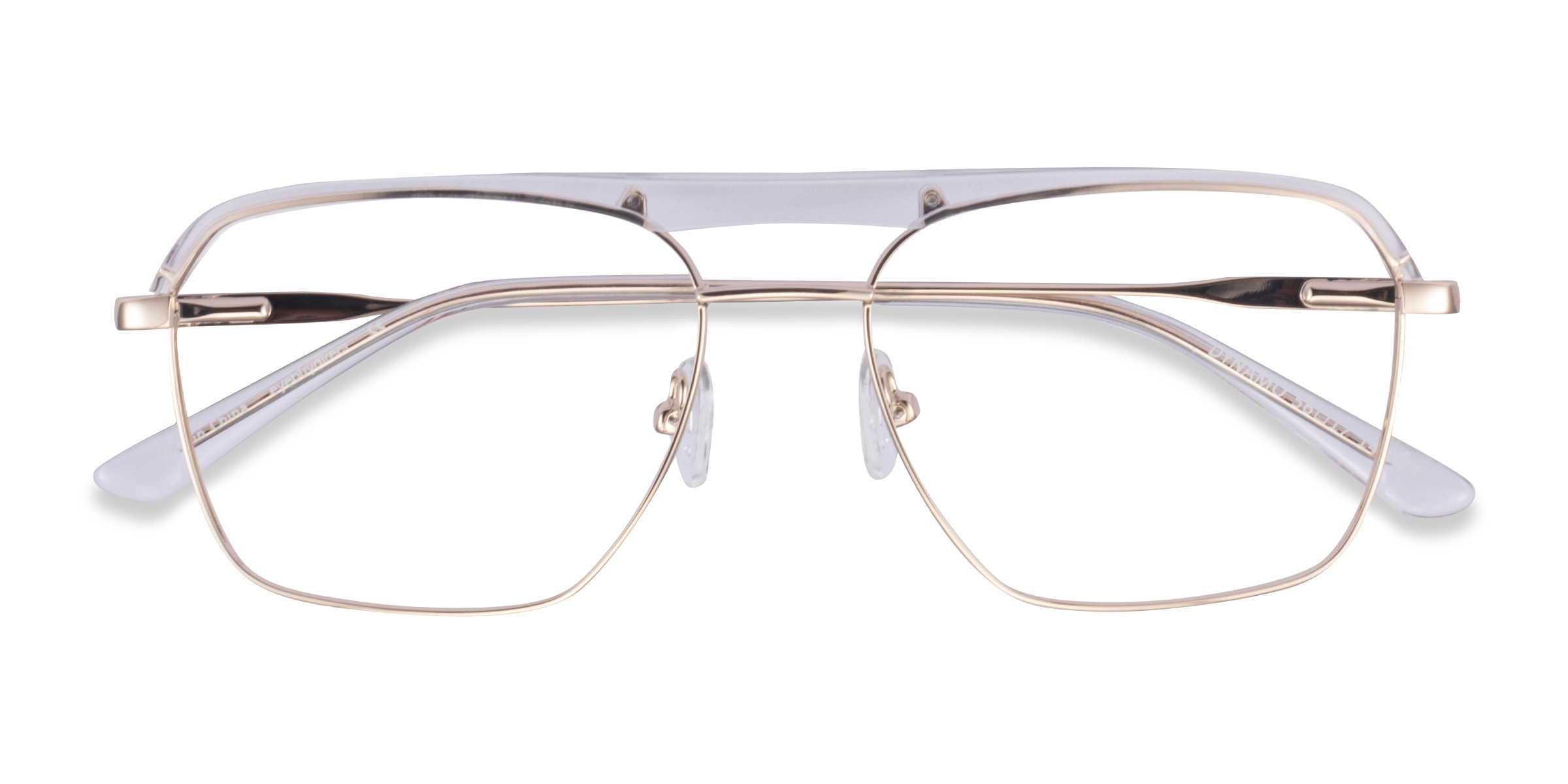 Clear & Gold Dynamo -  Acetate-metal Lunettes de vue
