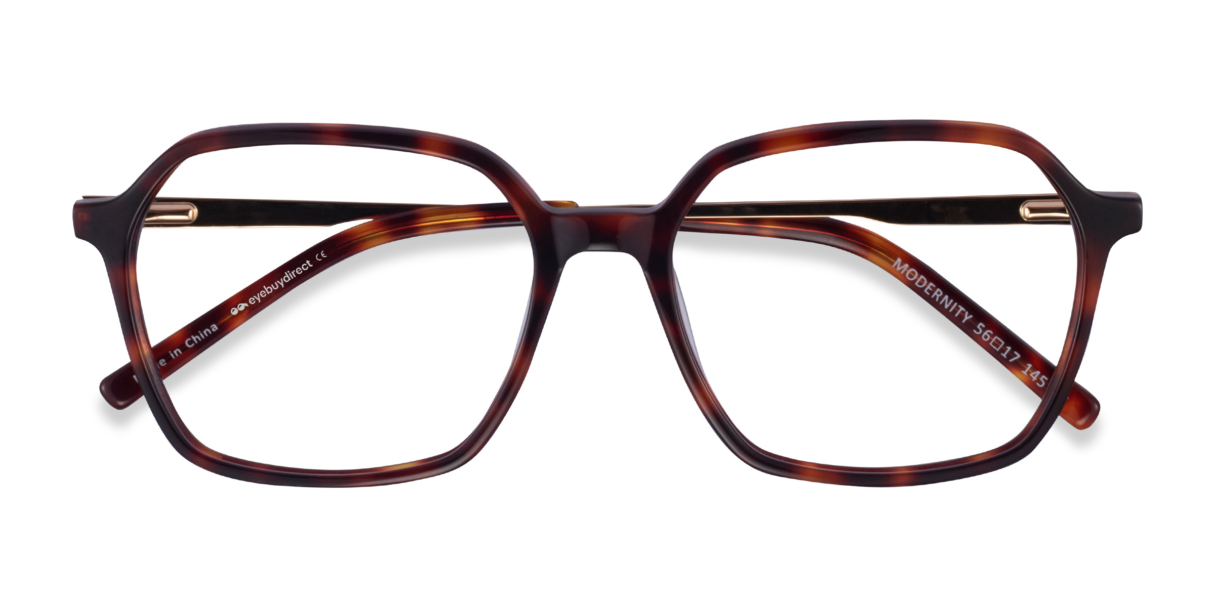 Tortoise Gold Modernity - Acetate Eyeglasses