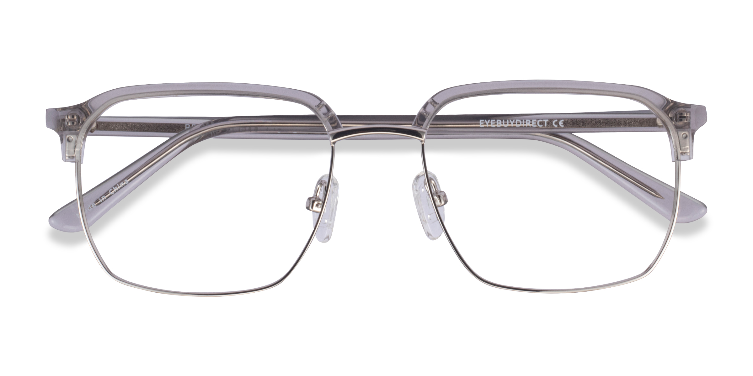 Clear Gray & Silver Break -  Acetate-metal Lunettes de vue