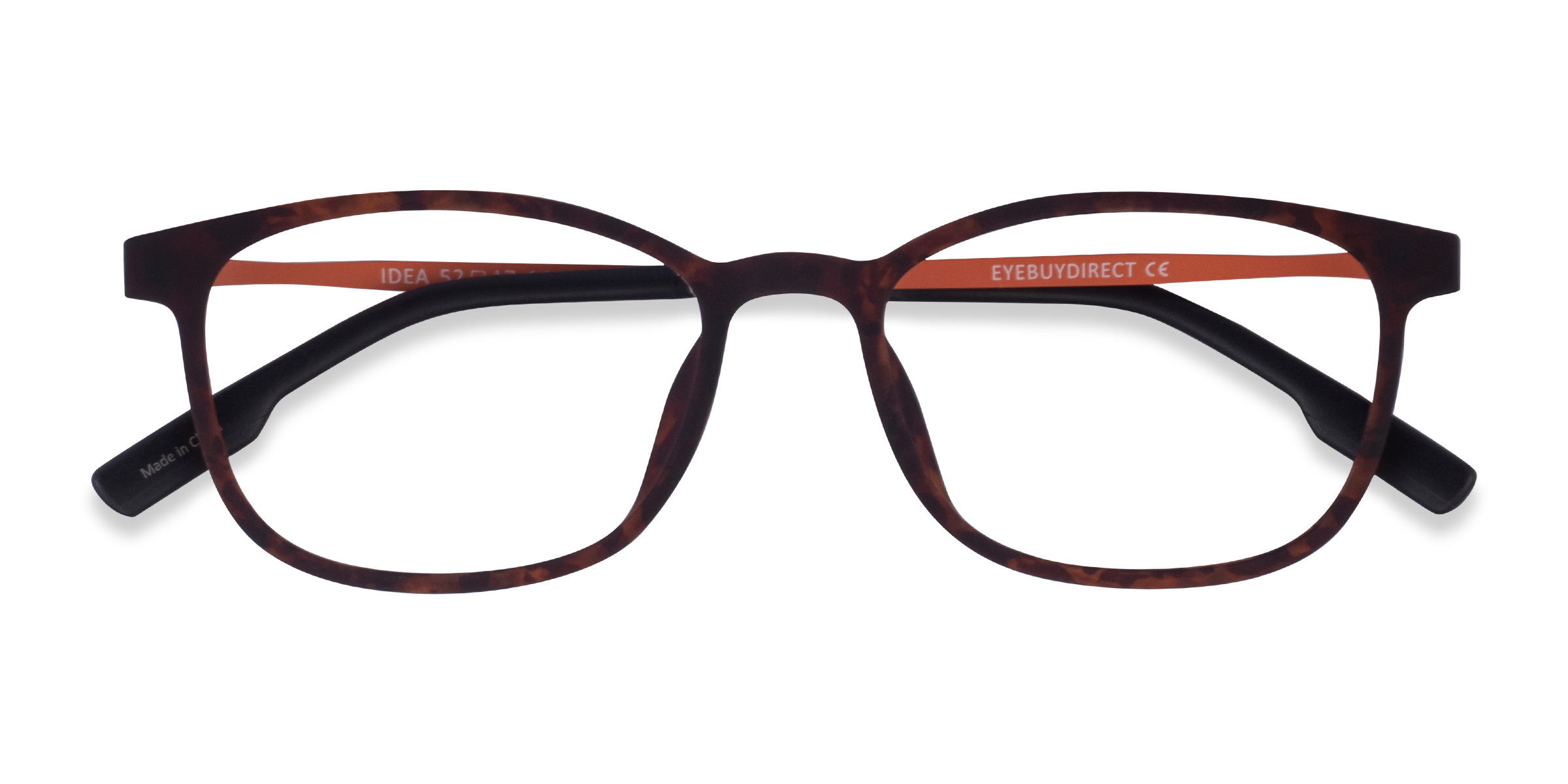 Matte Tortoise Orange Idea -  Métal Lunettes de vue