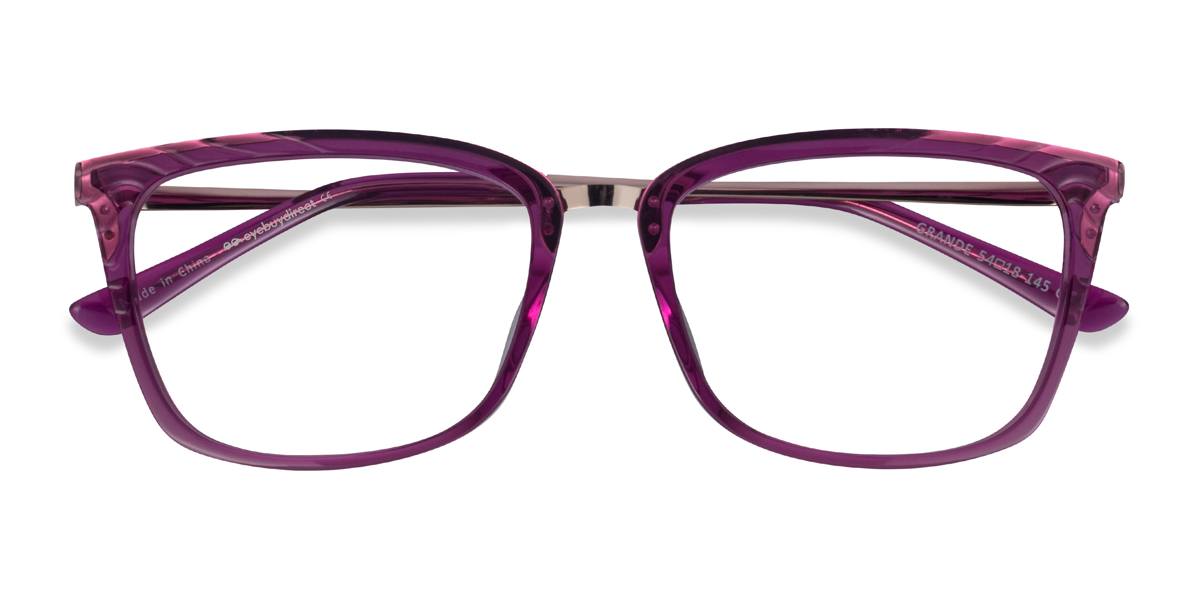 Purple Gold Grande -  Acétate Lunettes de vue