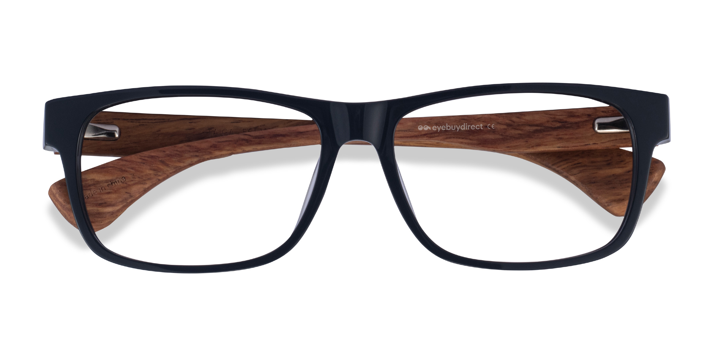Dark Gray & Wood Taiga -  Acétate Lunettes de vue