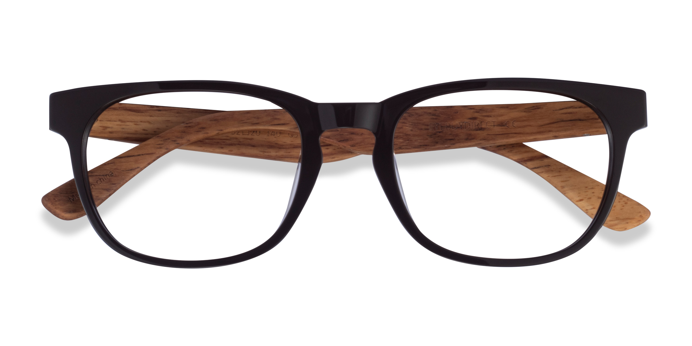 Dark Brown & Wood Tongass -  Acétate Lunettes de vue