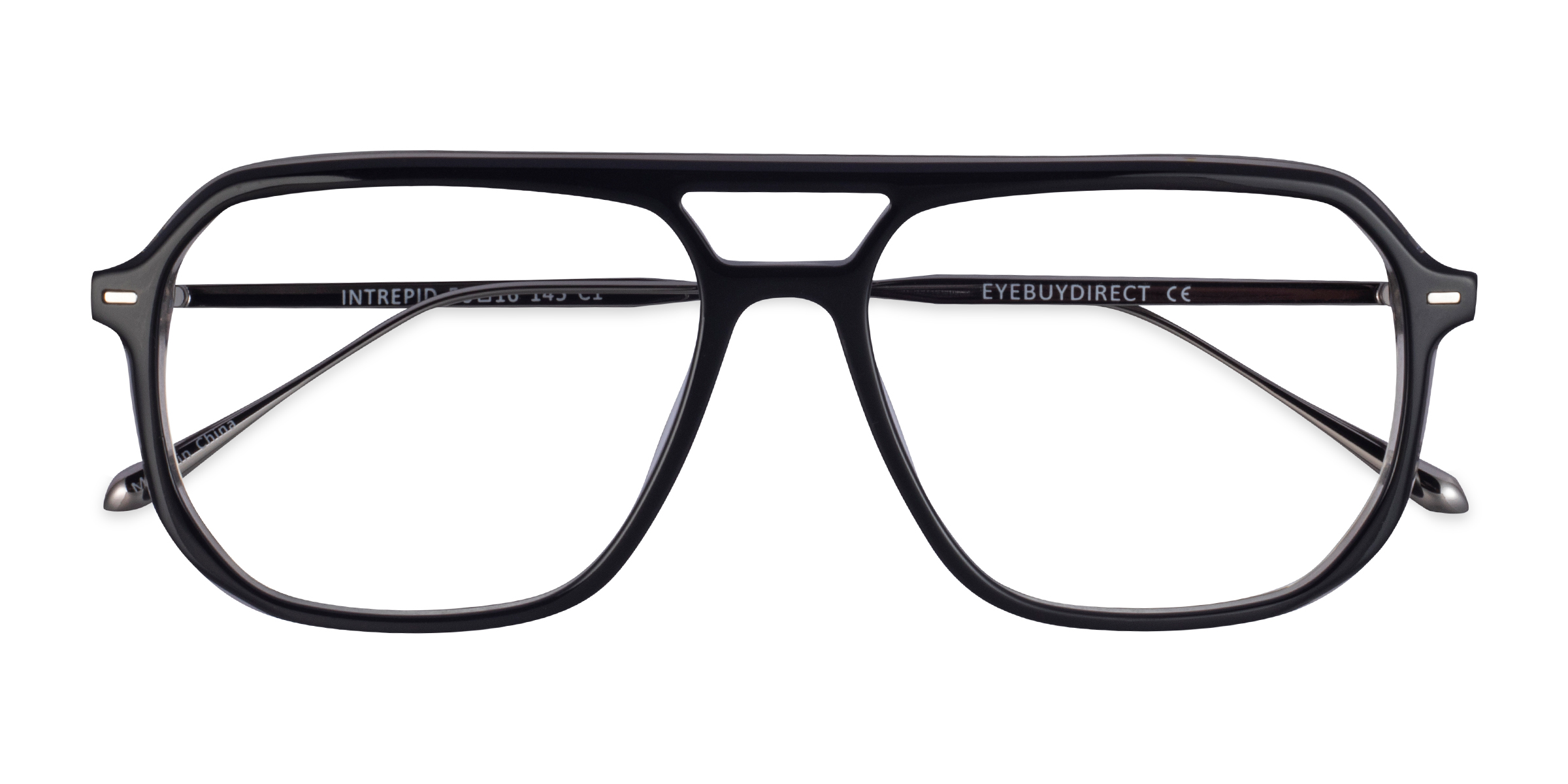 Black Gunmetal Intrepid - Acétate Lunettes de vue
