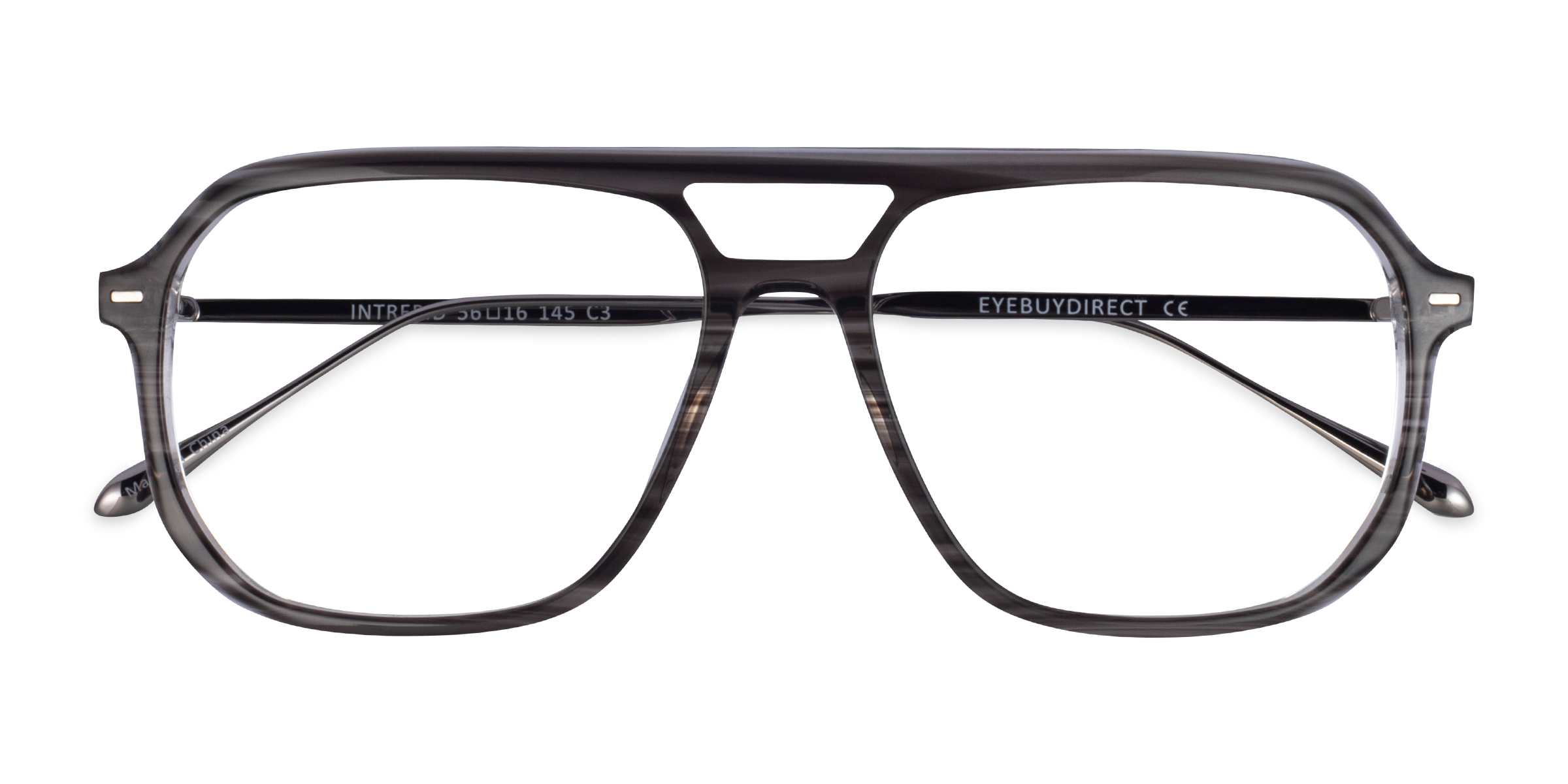 Gray Striped Intrepid -  Acétate Lunettes de vue